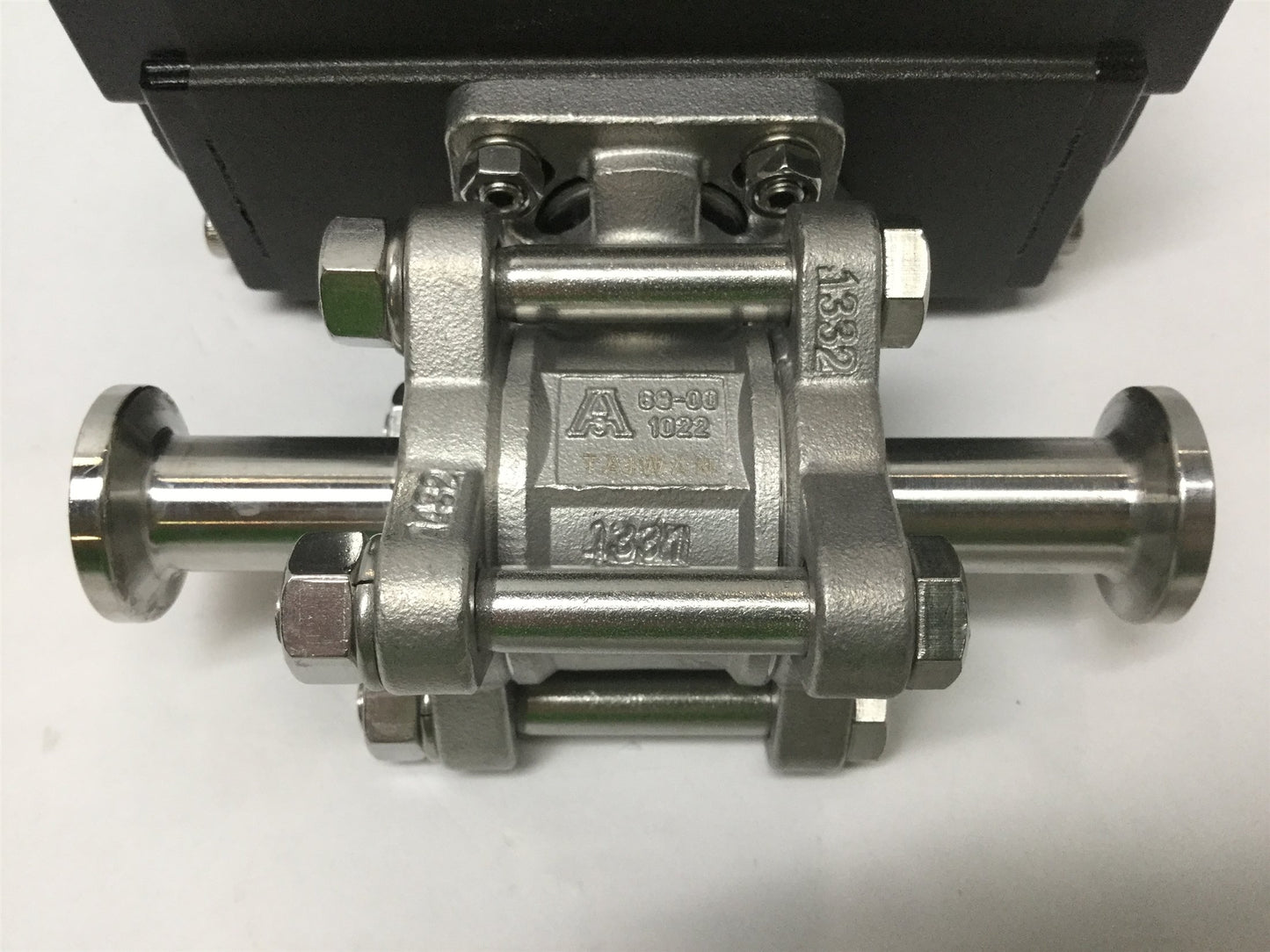 Used Dixon Bradford RP-BA-012-DA Double Acting Actuator w/ 1/2" Sanitary Ball Valve