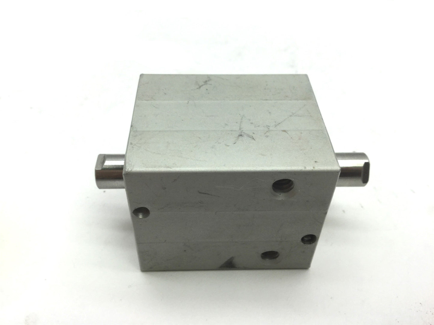 Used Compact BD34X34 Pneumatic Double Rod Cylinder Travel 3/4" Bore 3/4" 10-32 UNF