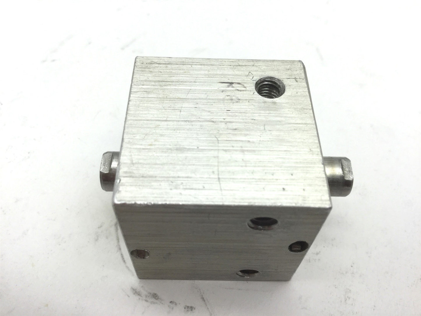 Used Compact BD34X12 Pneumatic Double Rod Cylinder Bore 3/4" 10-32UNF Travel 0.5"