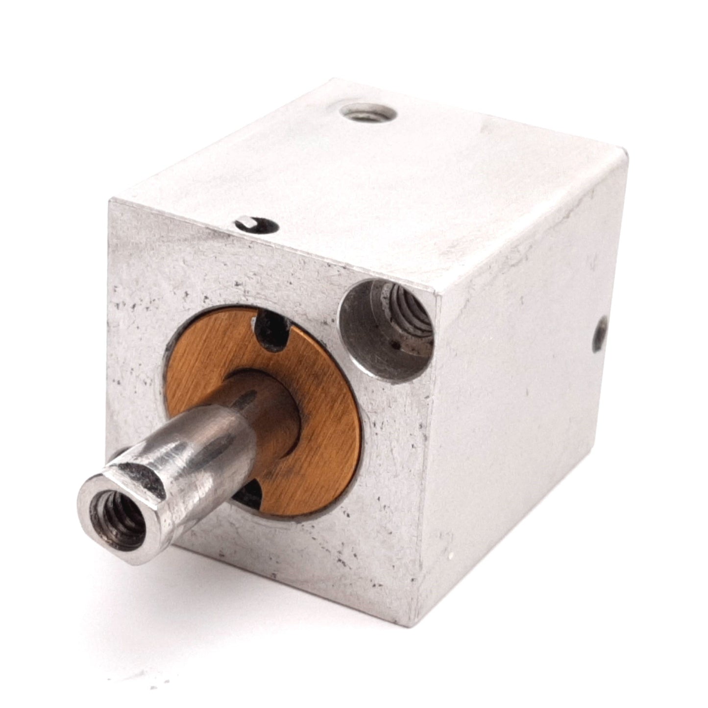 Used Compact S34X34 Pneumatic Cylinder, Bore: 0.75", Stroke: 0.75", Ports: 10-32UNF