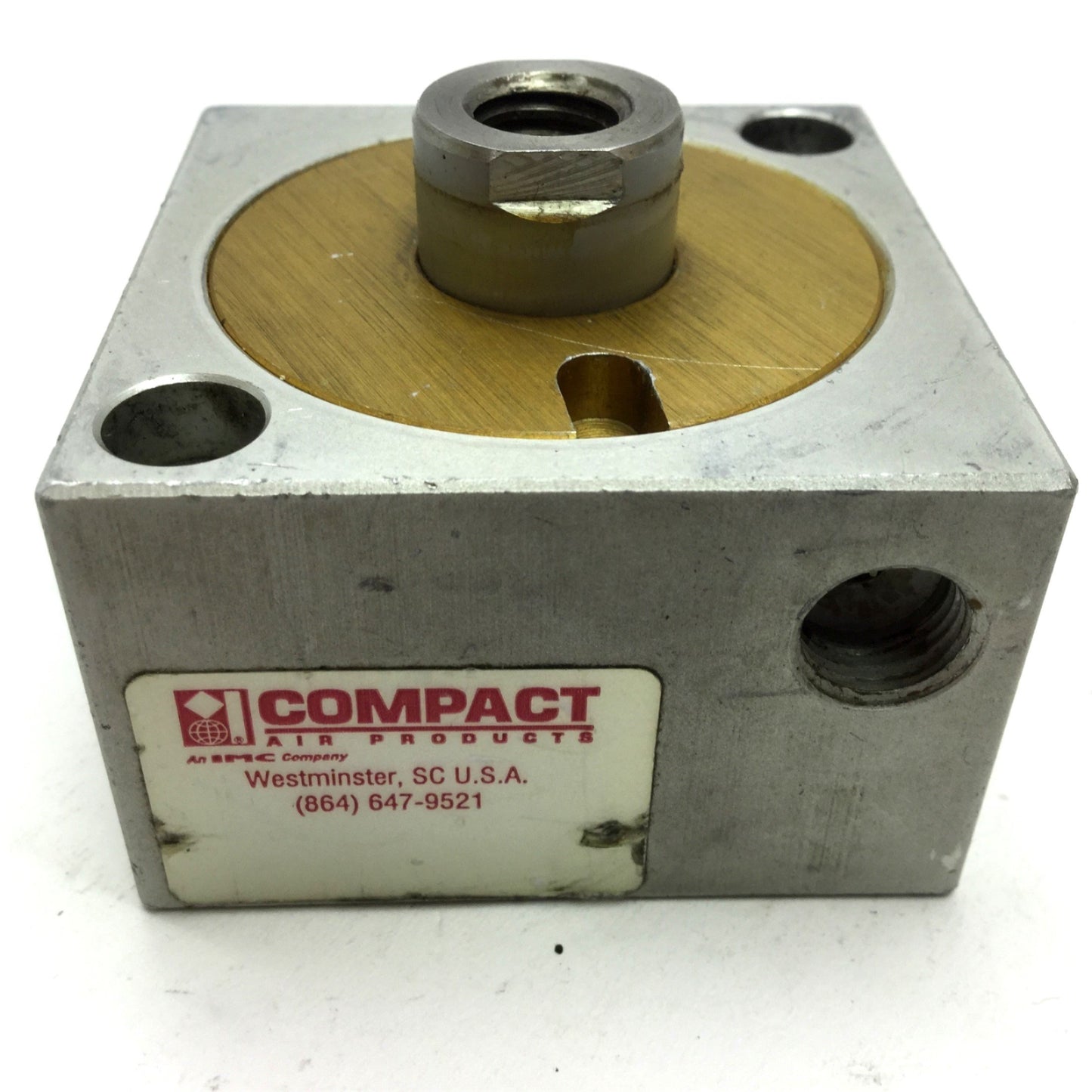 Used Compact B158X14 Pneumatic Cylinder, Bore: 1.625", Stroke: 0.25", Ports: 1/8" NPT