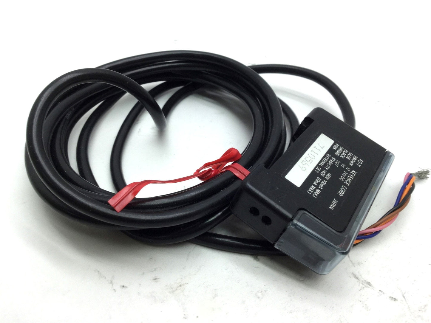 Used Keyence FS-T22 Fiber Optic Photoelectric Sensor Amplifier 12-24VDC NPN