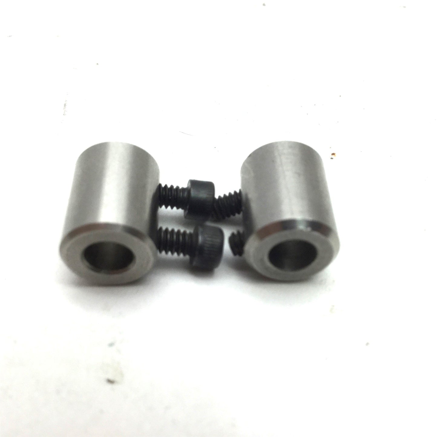 Used Lot of 2 Mini Motor Coupling Shaft Diameter 0.1865" Length 0.5" OD 0.3725"