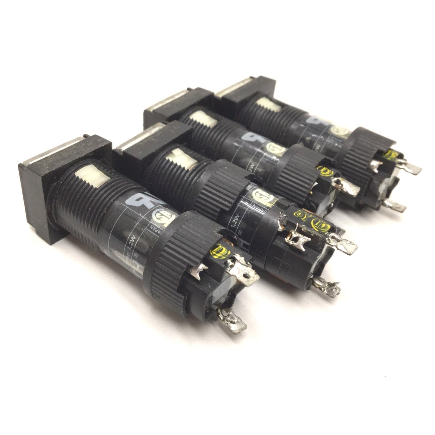 Used Lot of 4 Alcoswitch 16 SL5 Command Switch 16 Series, Rating: 5A, 250VAC