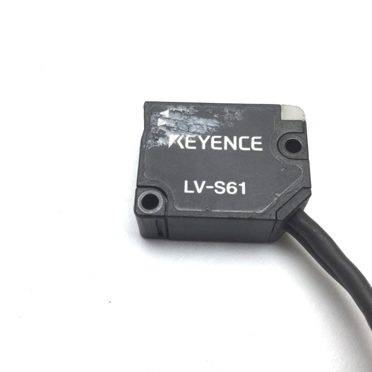 Used Keyence LV-S61 Retro-Reflective Sensor Head with LV-11SA Amplifier Unit