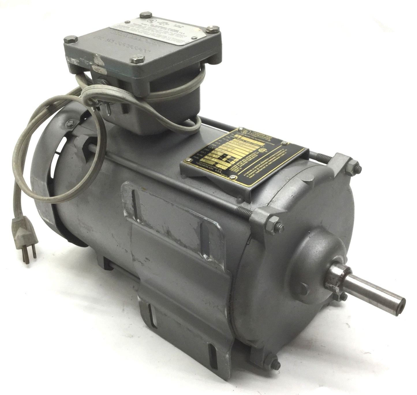 Used Baldor L5009A Electric AC Motor 1HP, 3450RPM, Voltage: 115/230, 11/5.5A