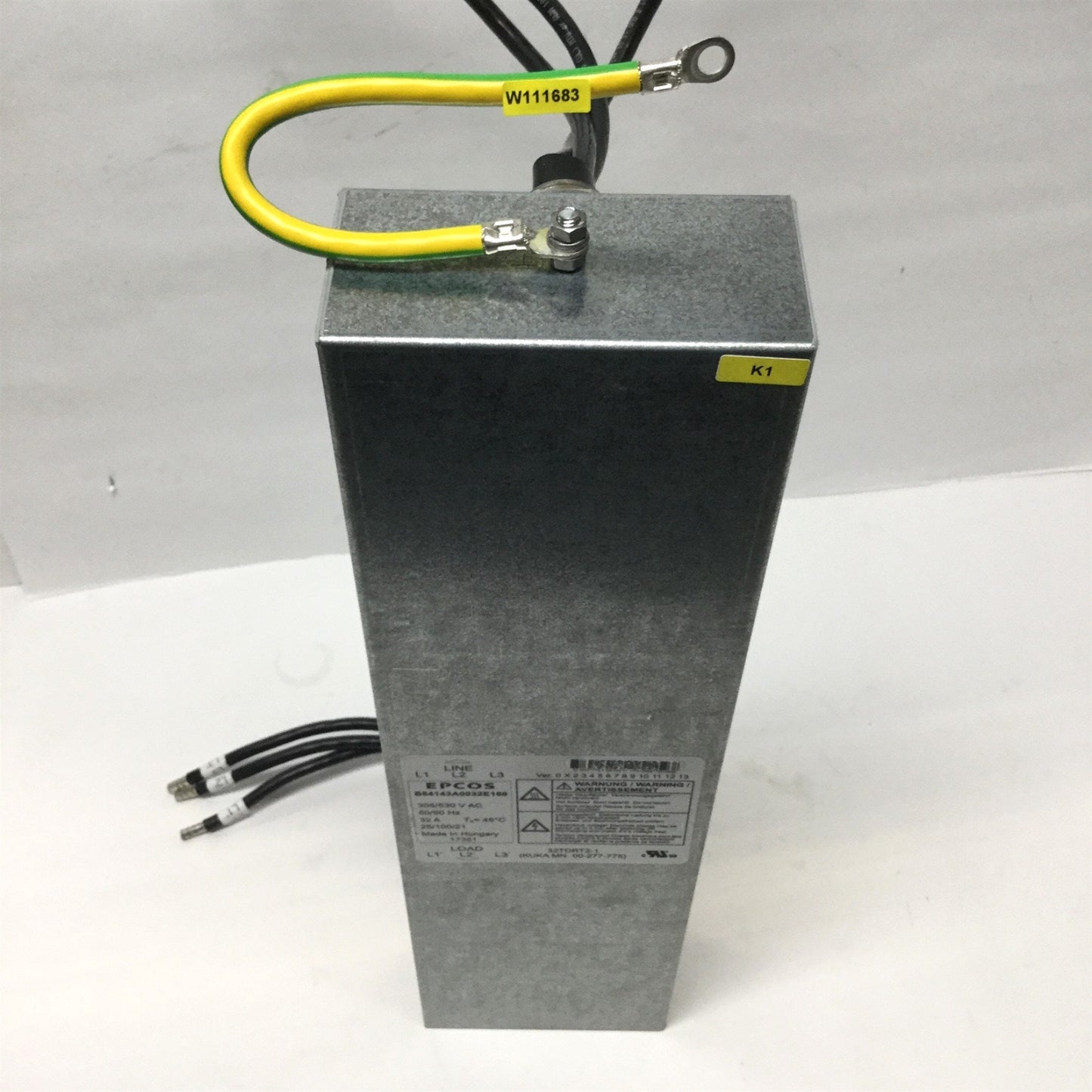 New – Open box Epcos TDK B84143A0032E188 Power Input Main Line Filter, 305/530VAC 32A, 3-Phase