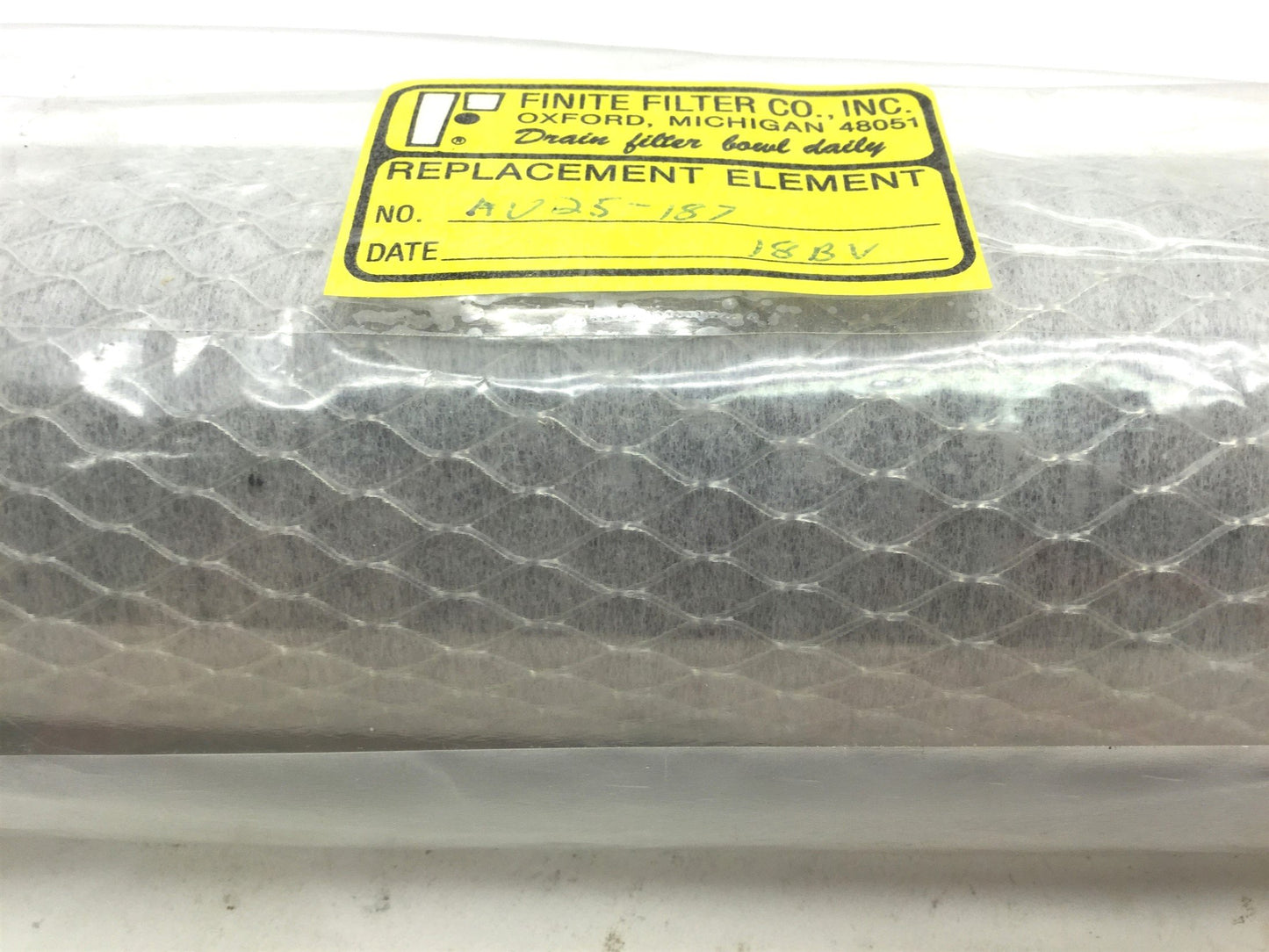 New Finite AU25-187 Pneumatic Filter Element Activated Carbon 0.01 µm & 0.003ppm Oil