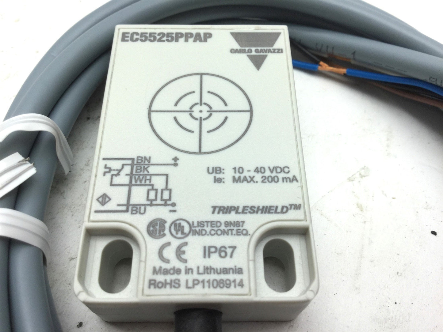 New Carlo Gavazzi EC-5525-PPAP Capacitive Proximity Switch PNP NO/NC 10-40VDC