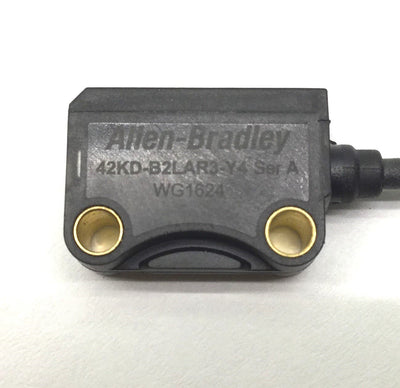 Used Allen-Bradley 42KD-B2LAR3-Y4 Ser A Miniature Photoelectric Sensor, 1-50mm