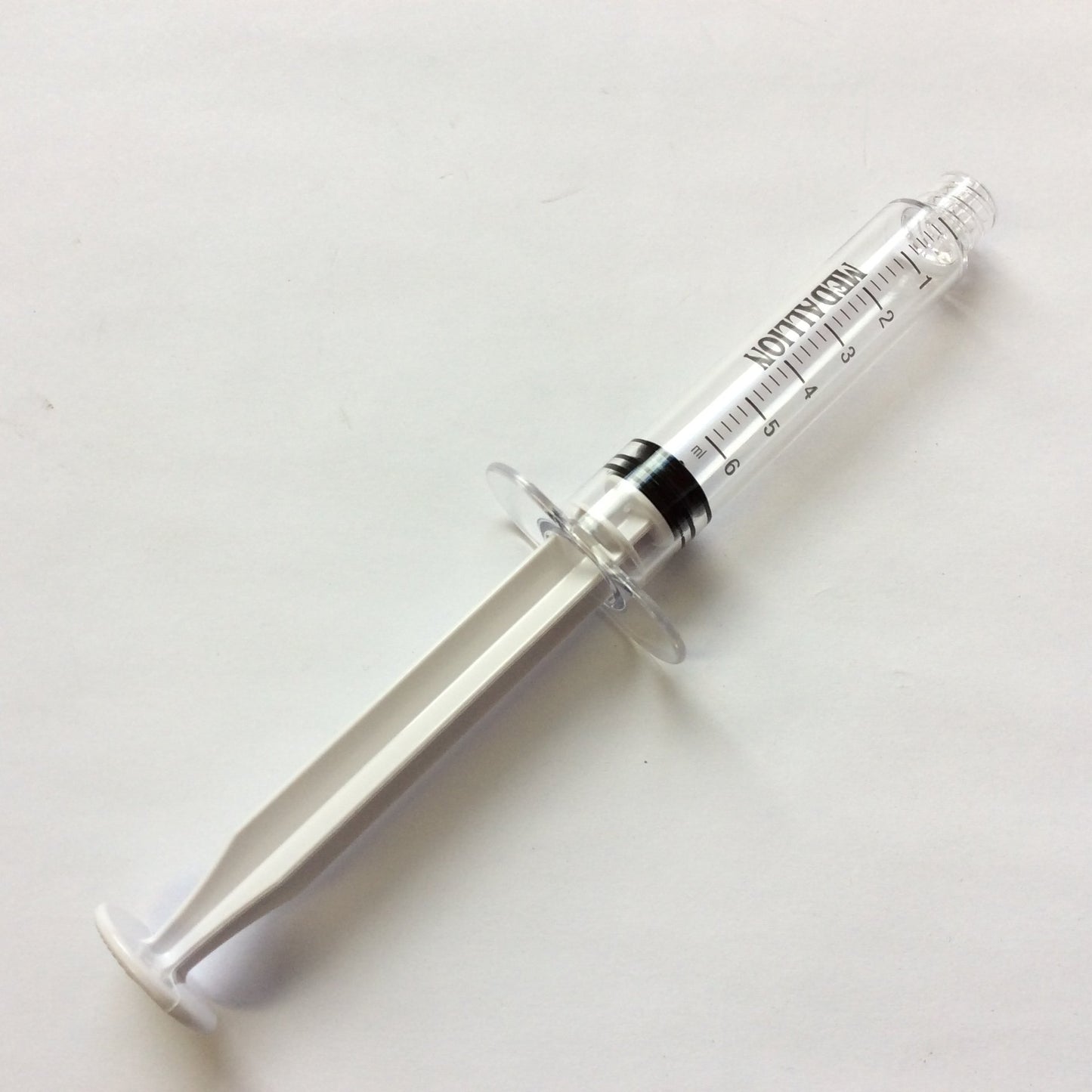 New – Open box Lot of 50 New Medallion MSS061 Syringes 6mL, White Plunger, Polycarbonate Barrel