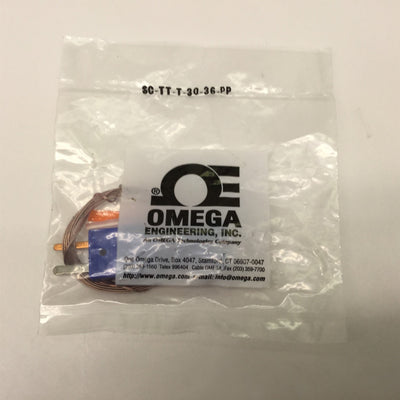 New Omega SC-TT-T-30-36 Ready Made Insulated T Type Thermocouple PFA Insulation