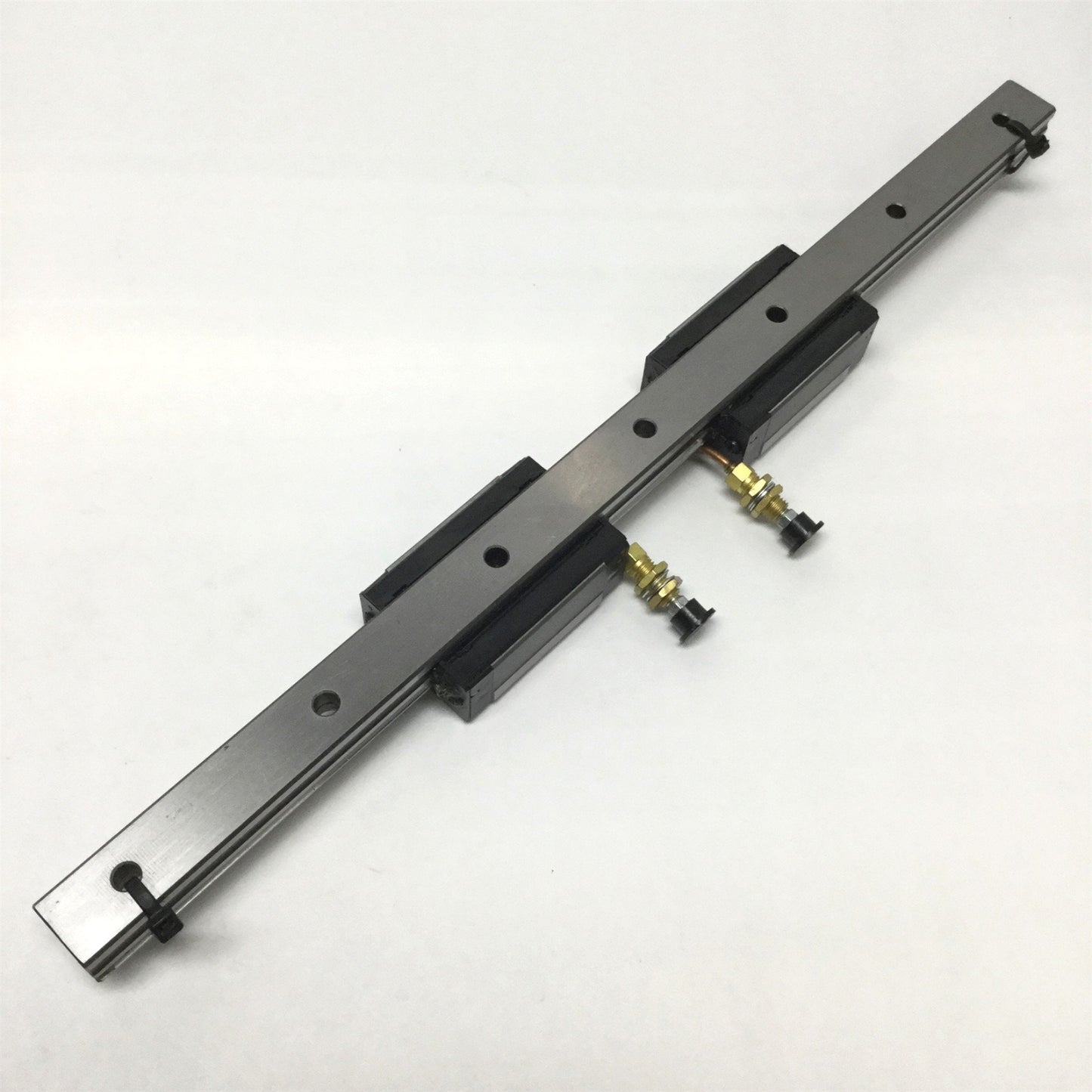 Used IKO LWES20 Precision Linear Ball Bearing Carriage Slides (2x) w/400mm Guide Rail