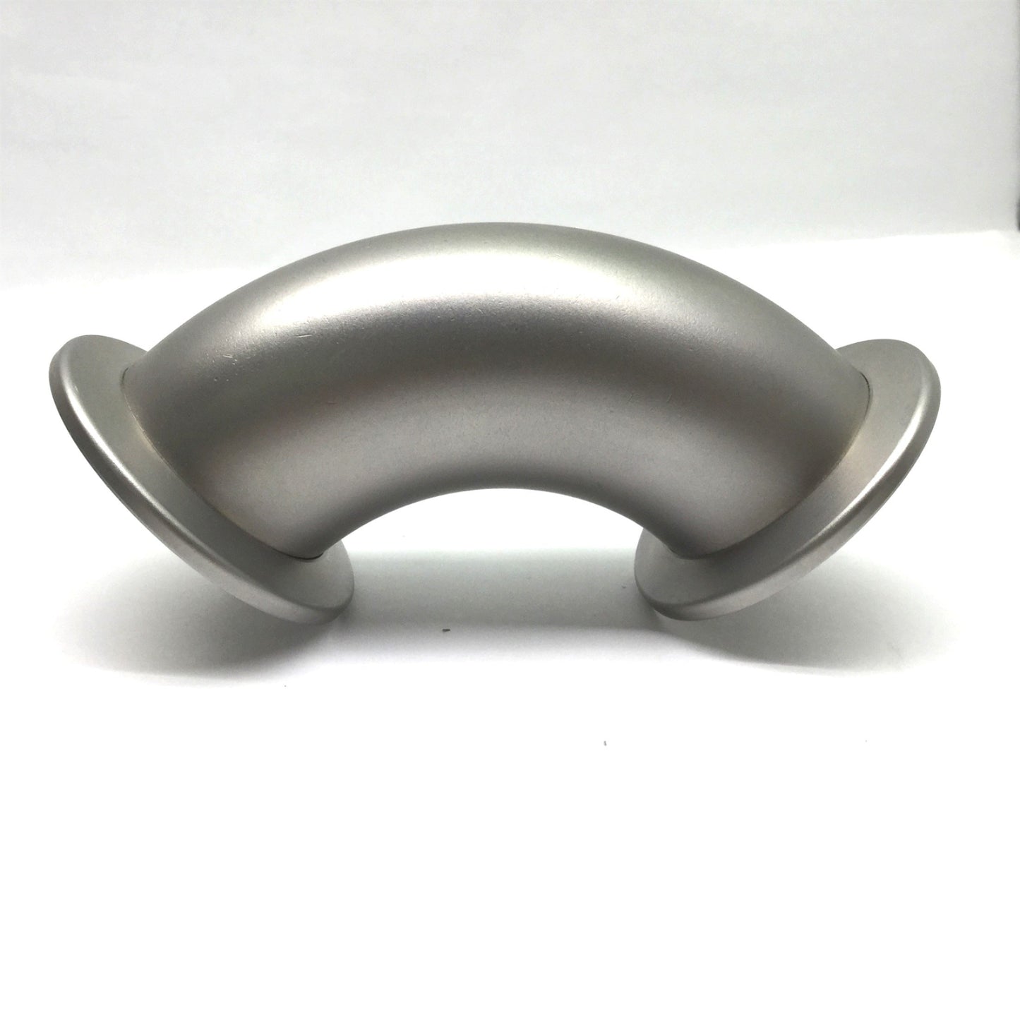 Used Stainless Steel 90° Elbow Vacuum Fitting 1.5" O.D. K40 Flanged Ends