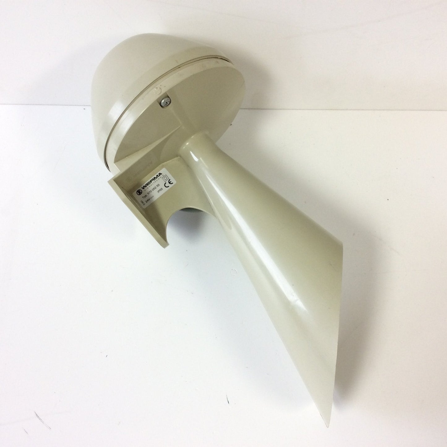 Used Werma 570 052 55 Electro-Mechanical Signal Horn Alarm WM Continuous Tone, 24VDC