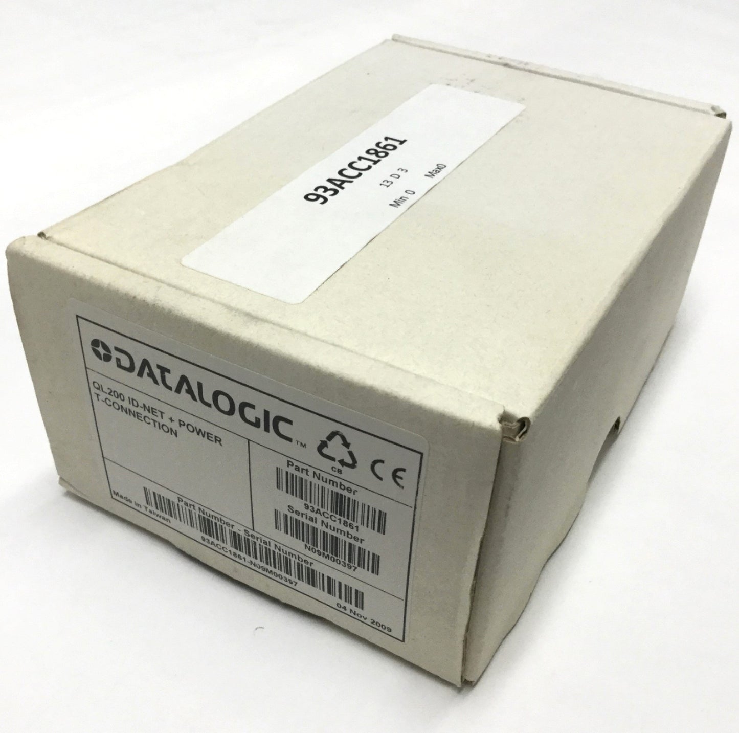 New Datalogic 93ACC1861 QL200 Quick Link ID-NET Connector Power Network T-Connection