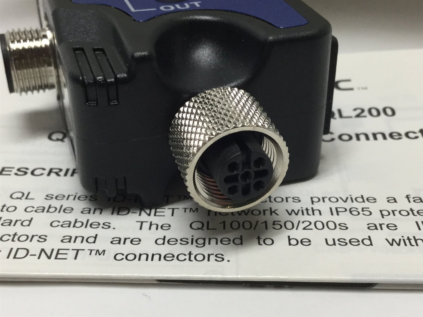 New Datalogic 93ACC1861 QL200 Quick Link ID-NET Connector Power Network T-Connection
