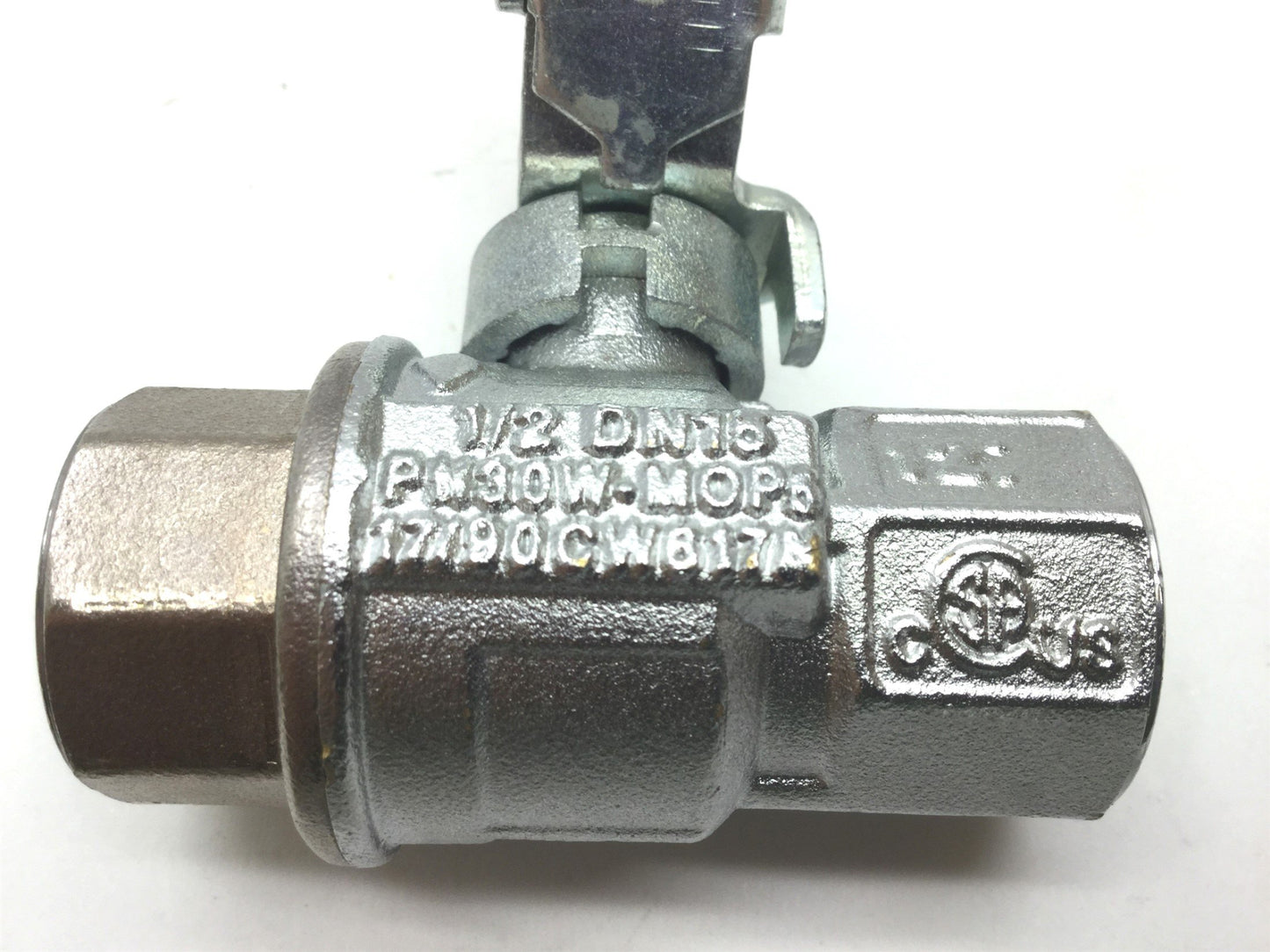 Used Apollo Chrome Plated Brass Ball Valve 1/2" NPT Locking Handle PN30W-MOP5