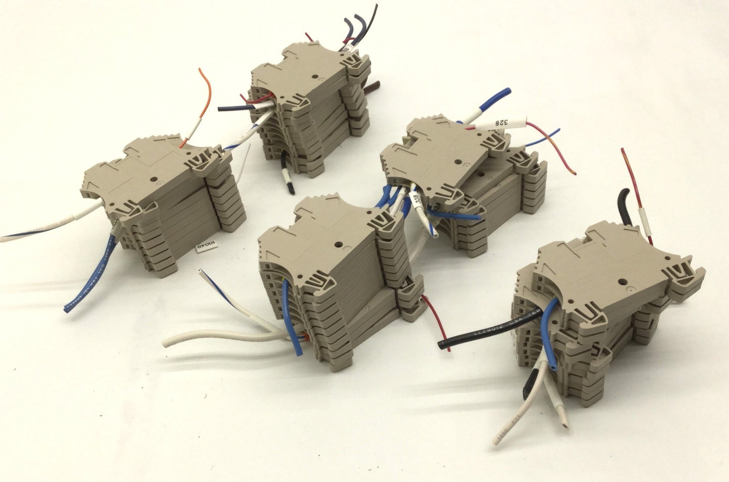 Used Lot of 51 Weidmuller WDU 2.5 W-Series Feed-Thru Terminal Blocks 800V