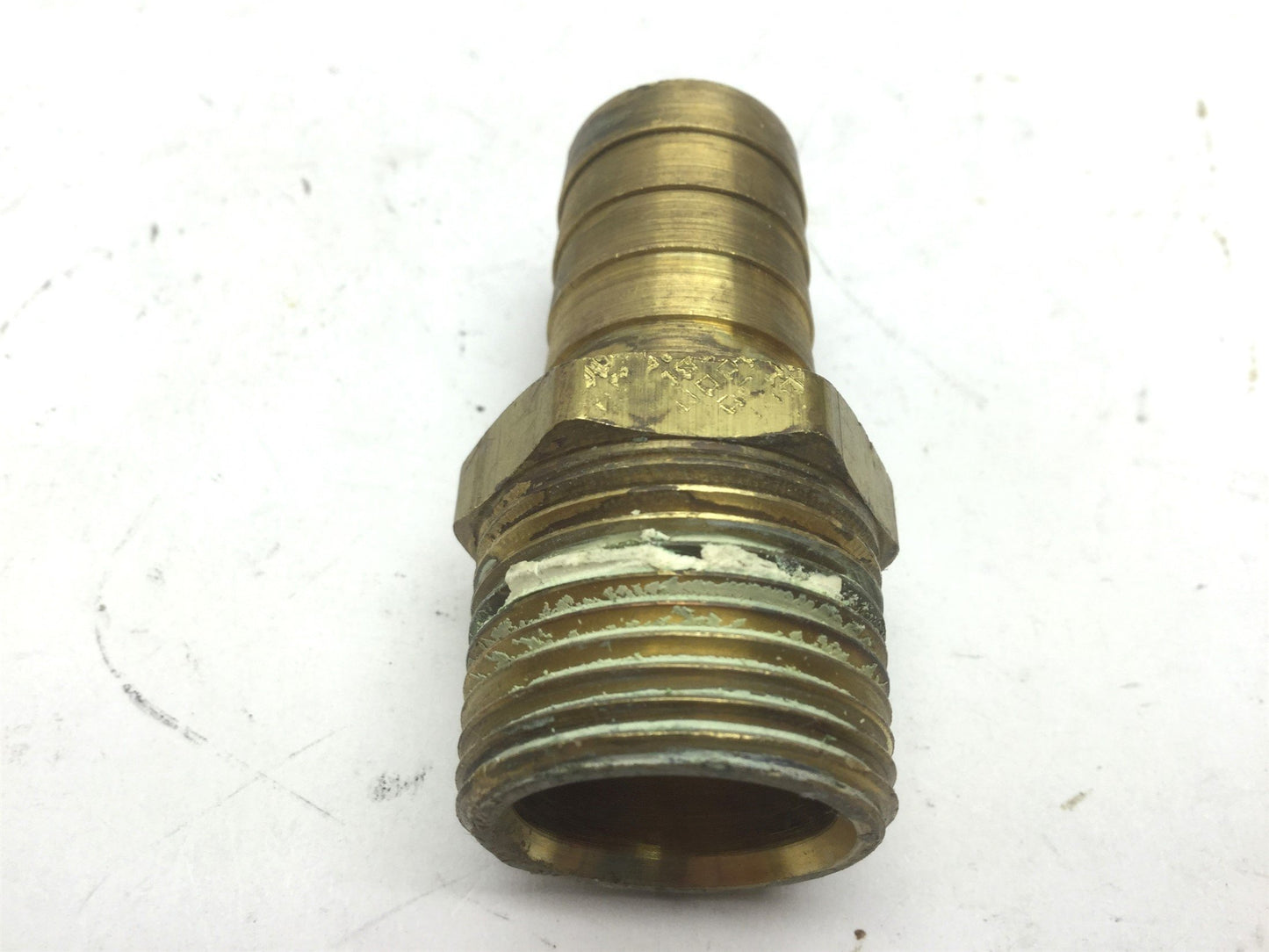 Used Lot of 4 Barb Fittings 3/4" MNPT to 3/4" Barb Brass