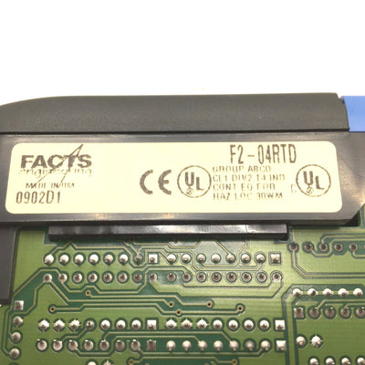Used Facts Automation F2-04RTD Temp Input Module, RTD, 4 Channel, 16-Bit Resolution