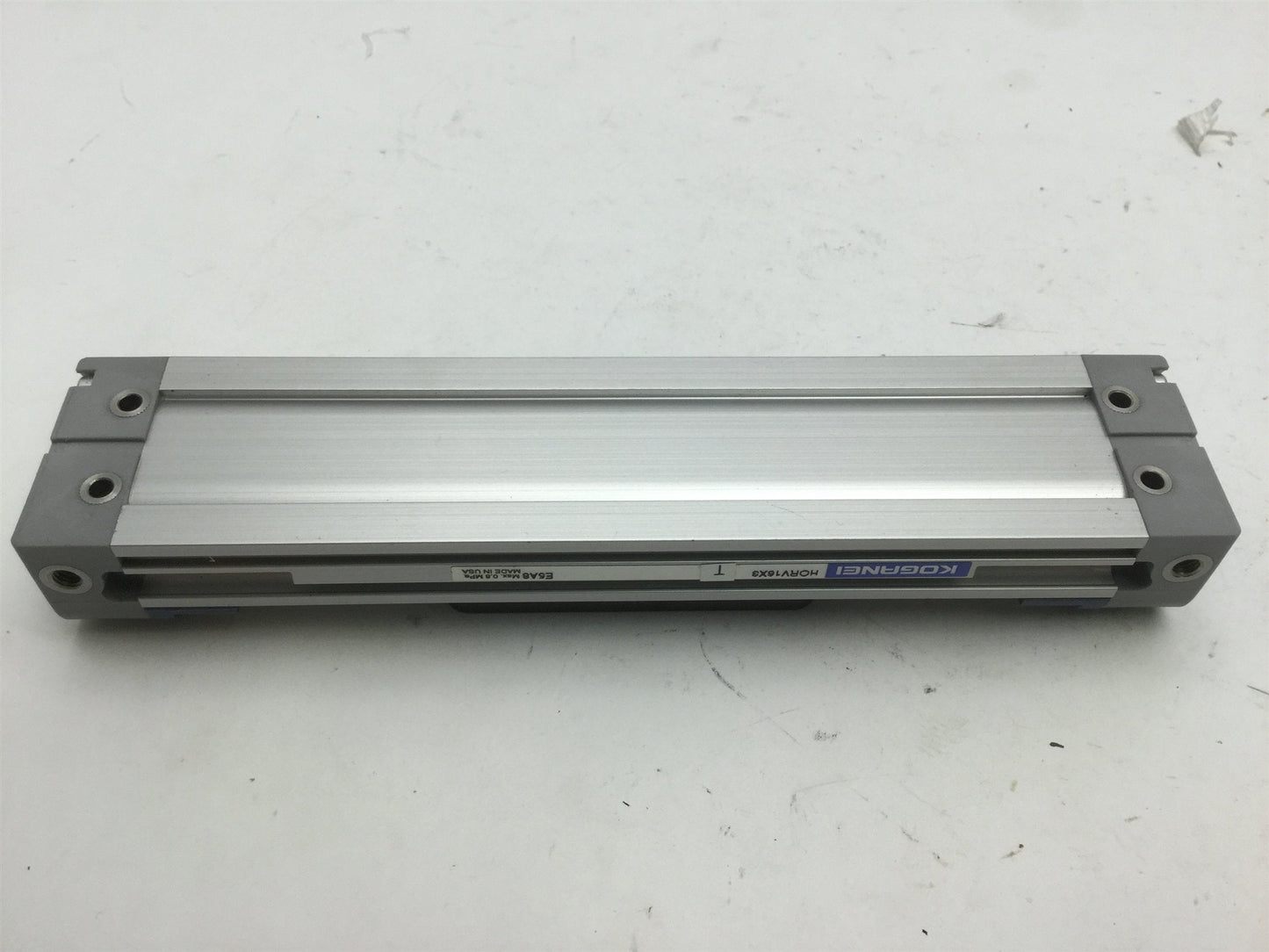 Used Koganei HORV16x3 Linear Actuator, Bore: 16mm, Travel: 3", Ports: 10-32UNF