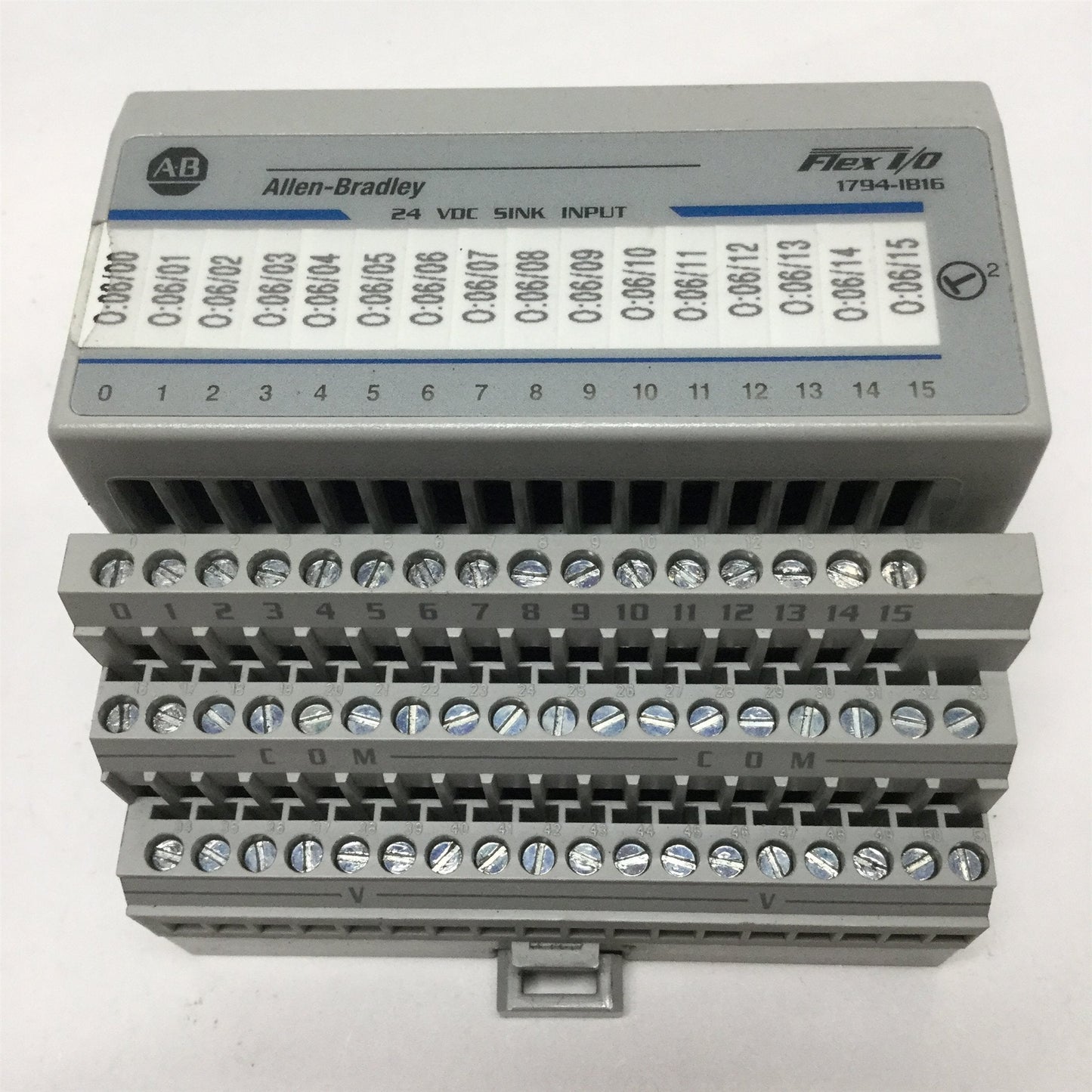 Used Allen Bradley 1794-IB16 /A Flex I/O Digital Input Module 16-Pt w/ 1794-TB3 Base