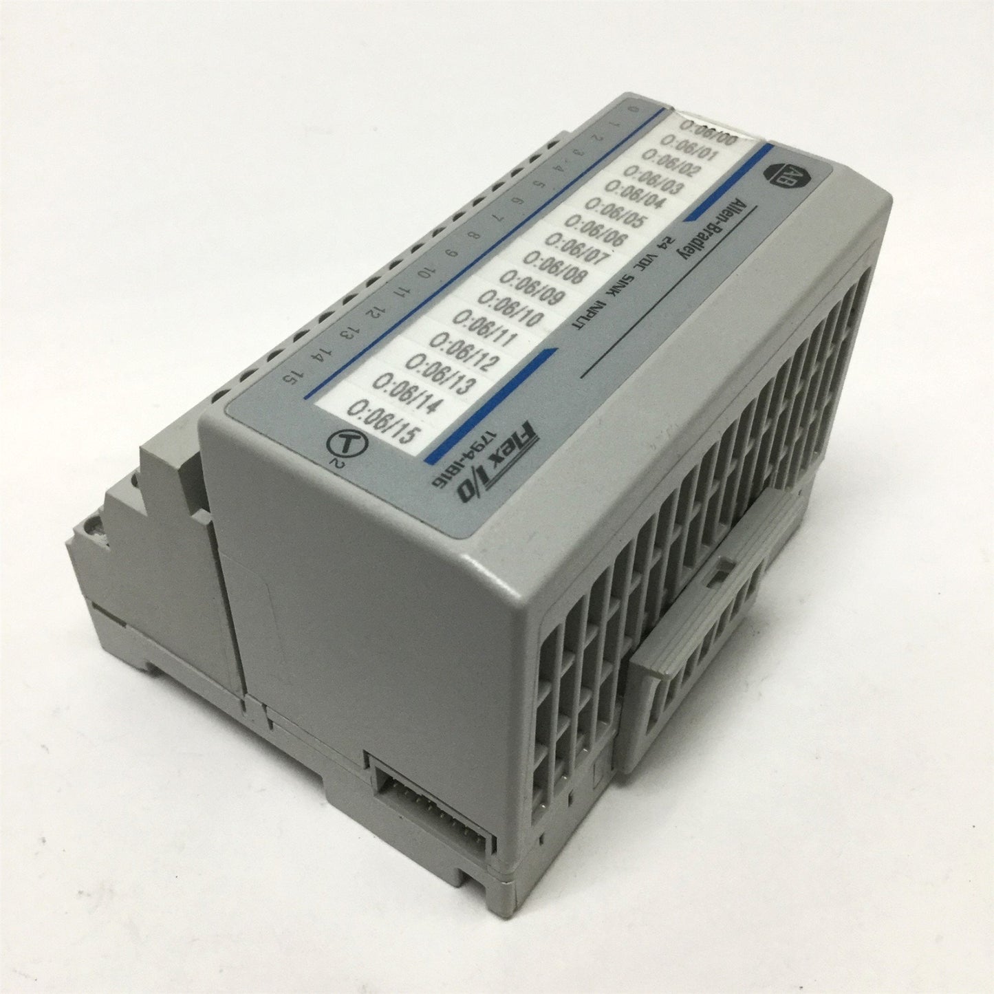 Used Allen Bradley 1794-IB16 /A Flex I/O Digital Input Module 16-Pt w/ 1794-TB3 Base