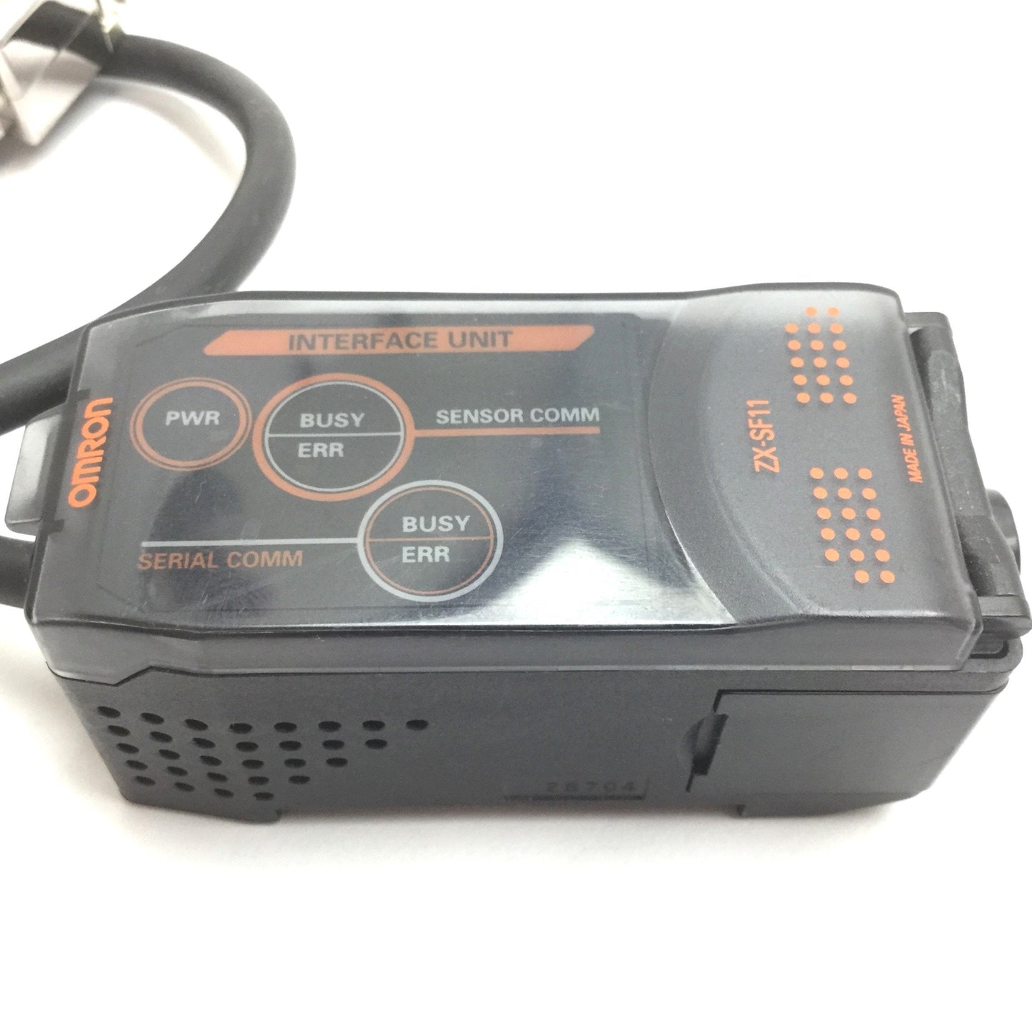 Used Omron ZX-SF11 Laser Sensor Amplifier Communication Interface Unit, RS-232C 9-Pin