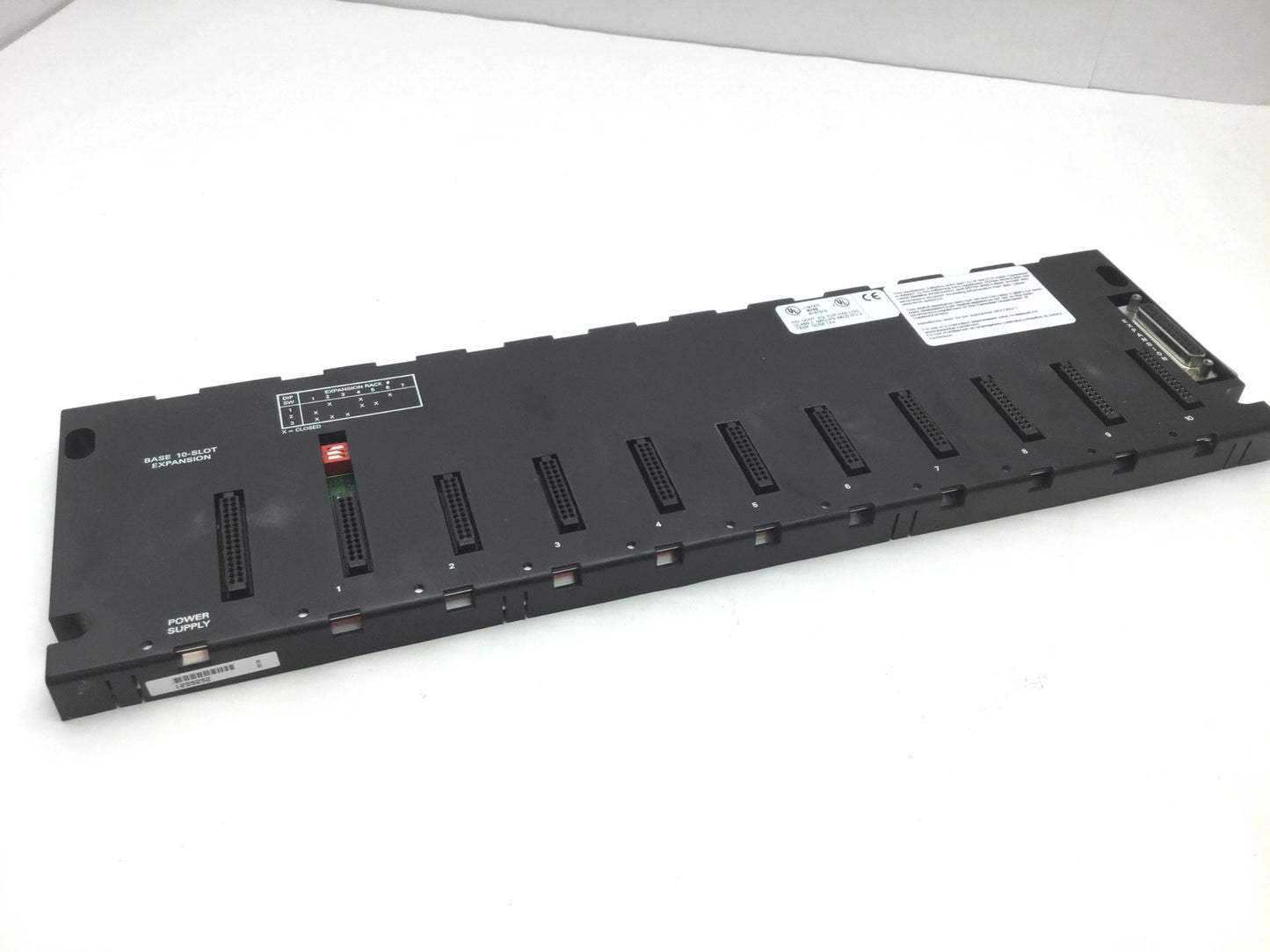 Used GE Fanuc IC693CHS392F Base, 10-Slot Expansion, Series 90-30 PLC Rack