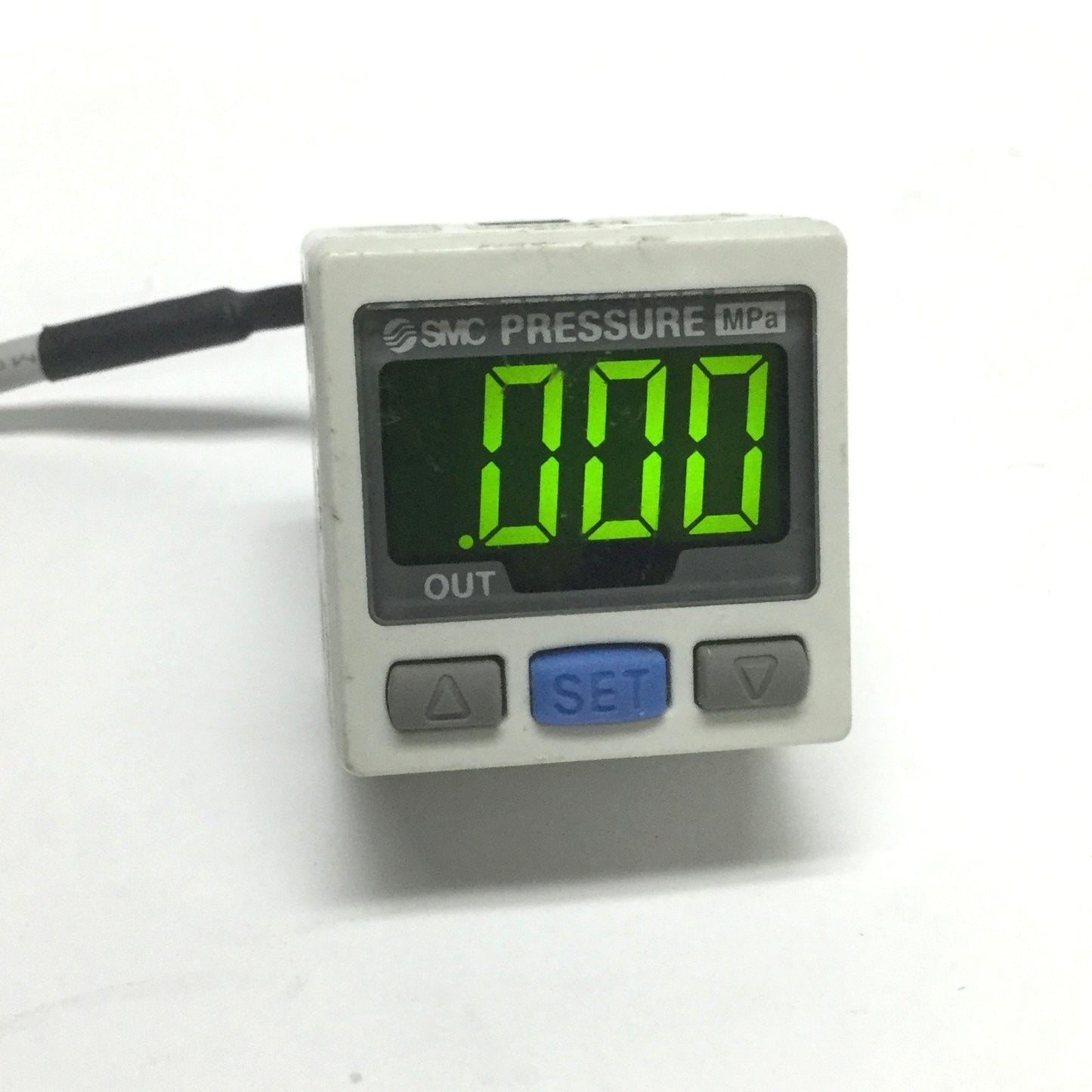Used SMC ISE30-01-65 Digital Vacuum Pressure Switch, 12-24VDC, -0.1 to 1MPa, PNP