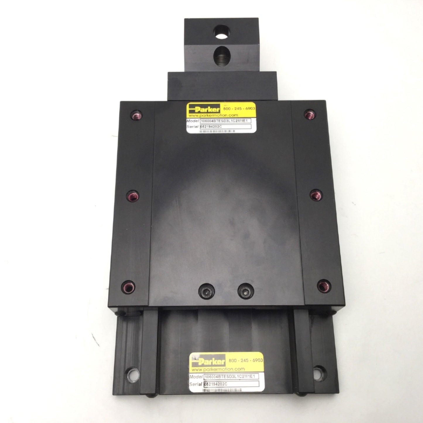 Used Parker 106004BTESD3L1C2M1E1 Ball Bearing Linear Positioner Stage Travel 4"
