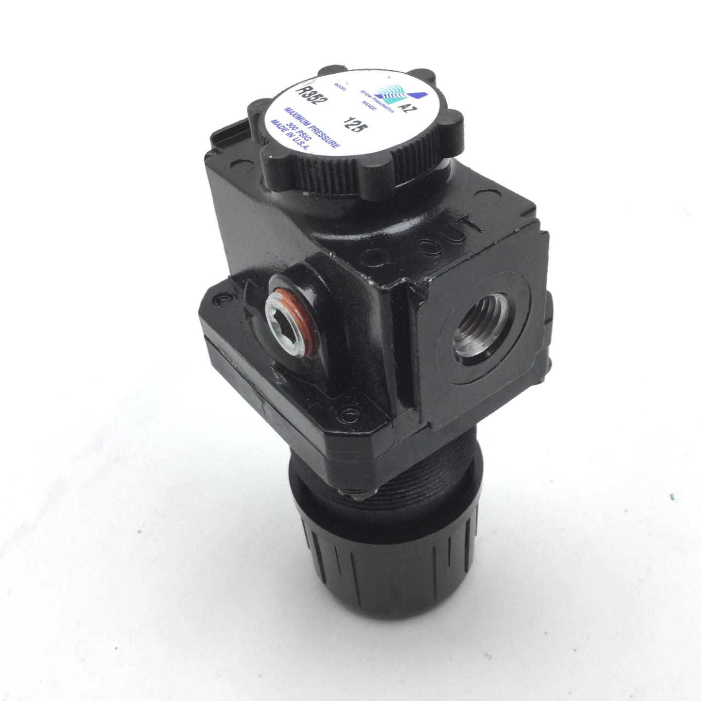 Used Arrow Pneumatics R352 Standard Pressure Regulator Max Pressure: 300 PSI 1/4" NPT