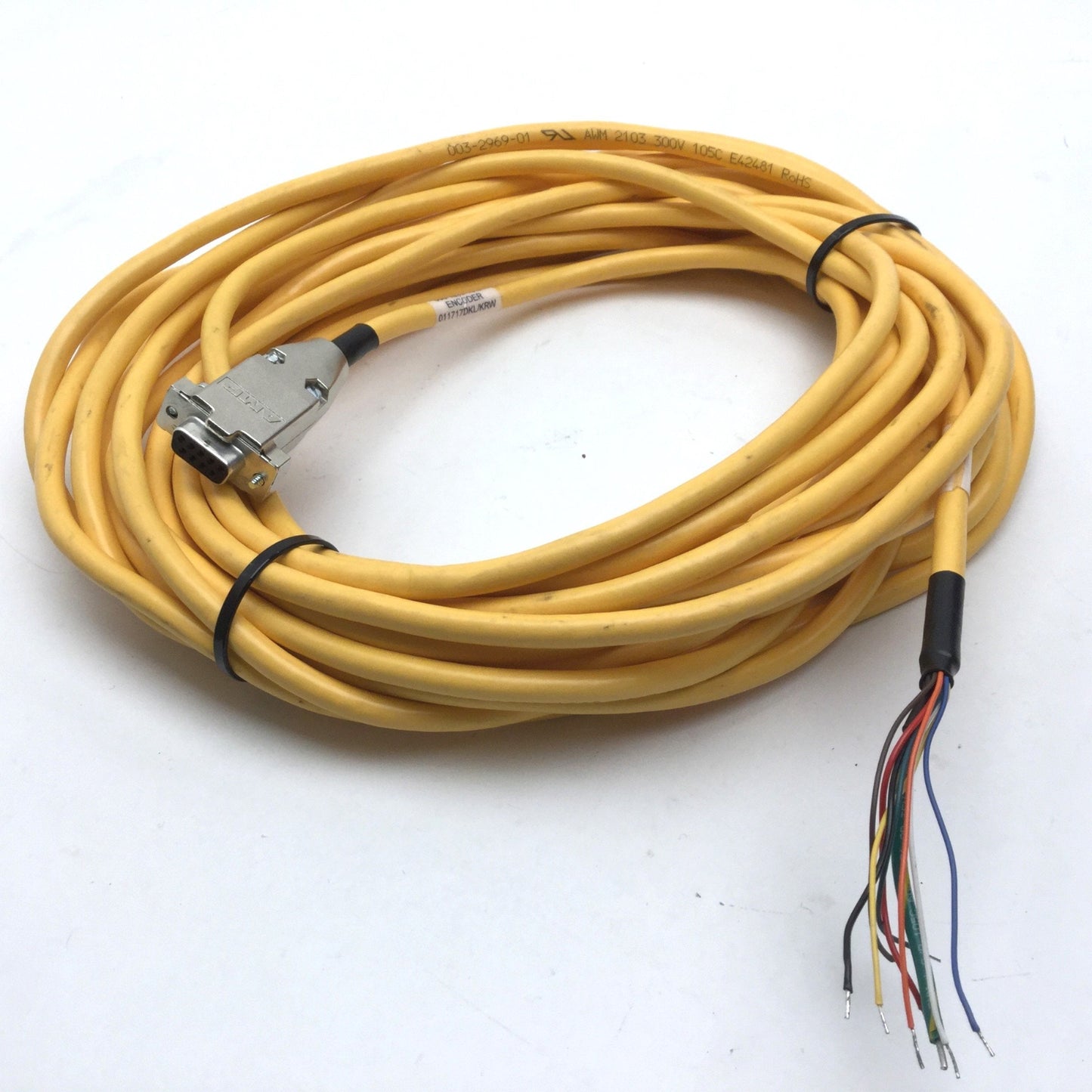 Used Parker 006-1892-10.0 Renishaw Encoder Extension Cable 10m 9-Pin D-Sub
