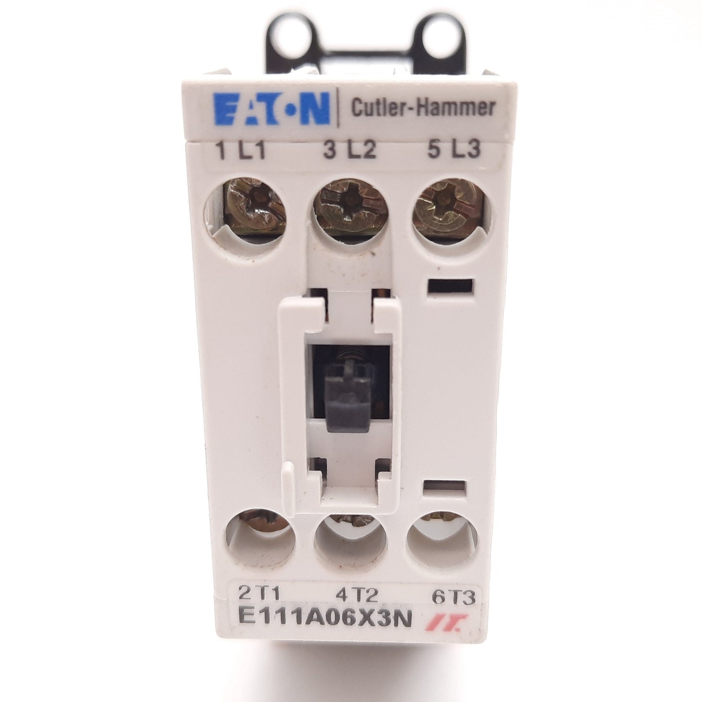 Used Eaton Cutler Hammer E111A06X3N Motor Control Contactor 6A 600VAC, 24VDC Coil