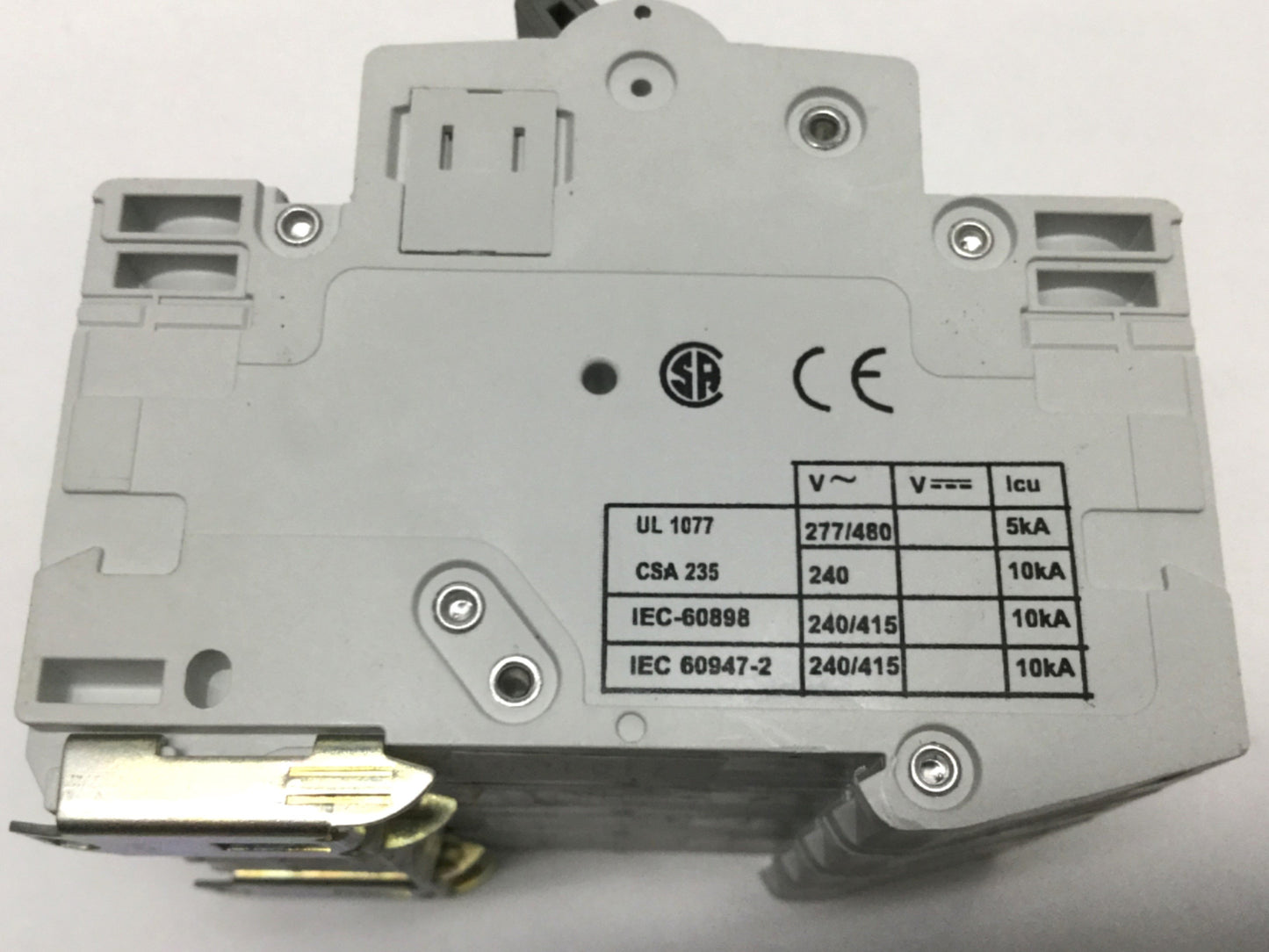 Used Cutler Hammer WMS4C50 Circuit Breaker 50A, 4-Pole, 277/480VAC Rating, DIN Mount