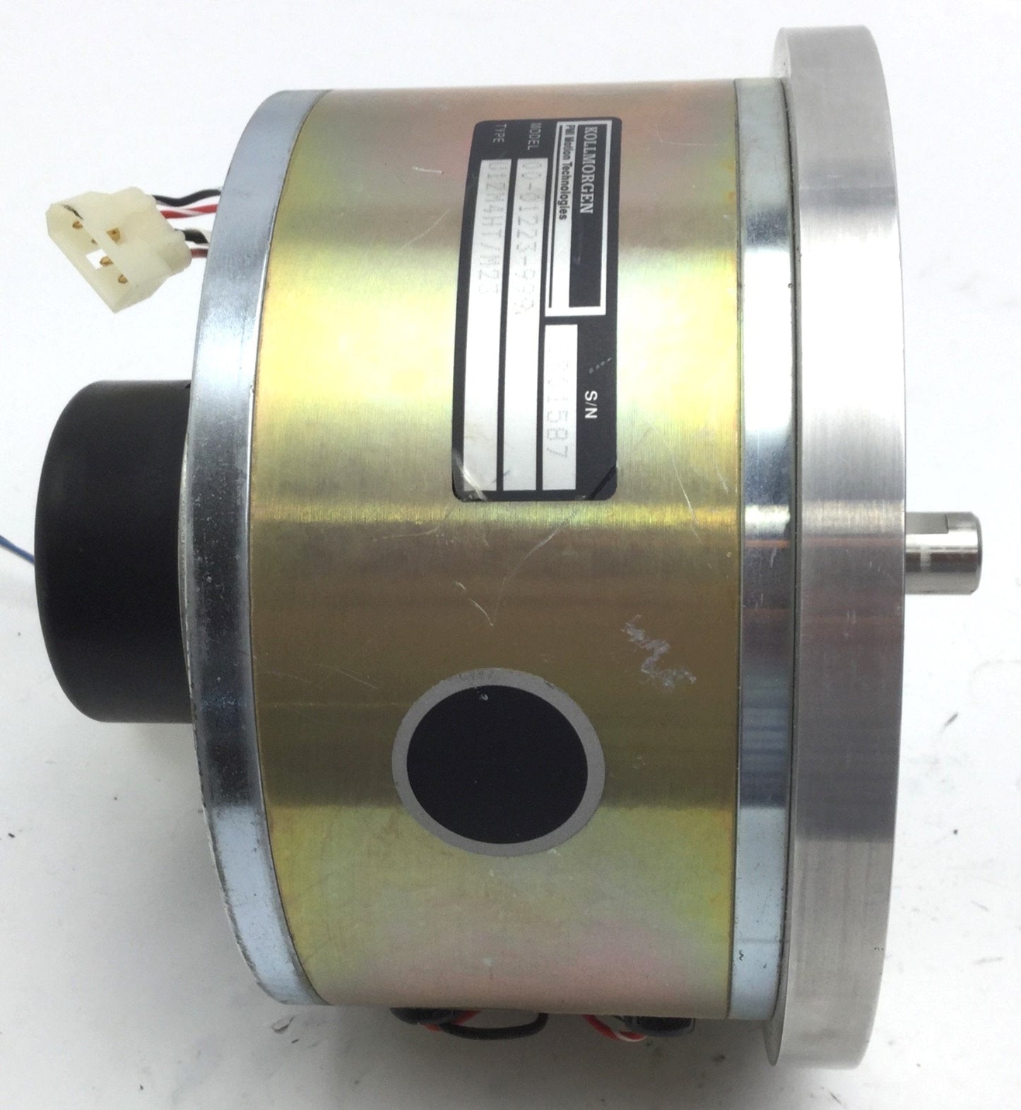 Used Kollmorgen 00-01223-999 ServoDisc DC Motor 0.5" Shaft Diameter, 3/4" Long