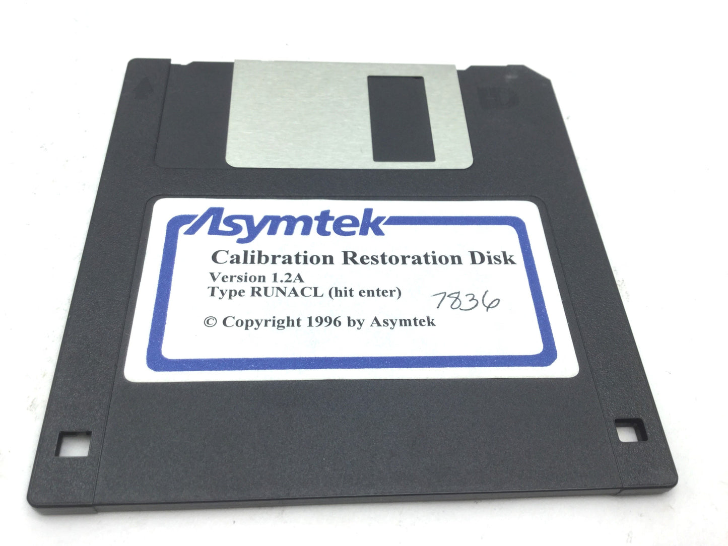 Used Asymtek Nordson Version 1.2A Calibration Restoration Disk For C-708 Dispenser