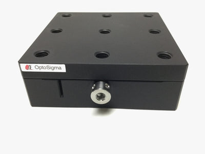 Used OptoSigma TASB-651-M6 Linear Dovetail Stage, X-Axis, 25mm Travel, 65mm x 65mm