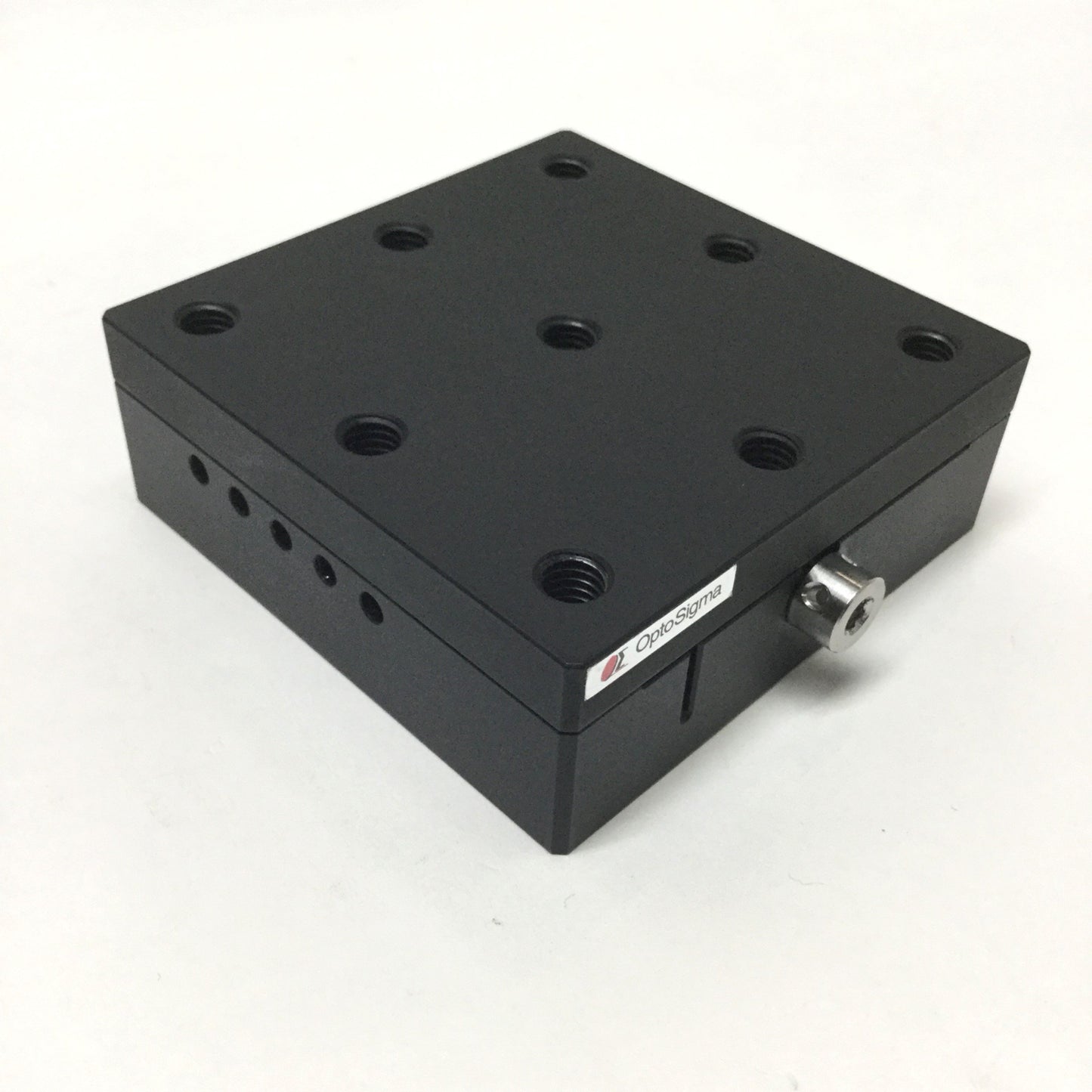 Used OptoSigma TASB-651-M6 Linear Dovetail Stage, X-Axis, 25mm Travel, 65mm x 65mm