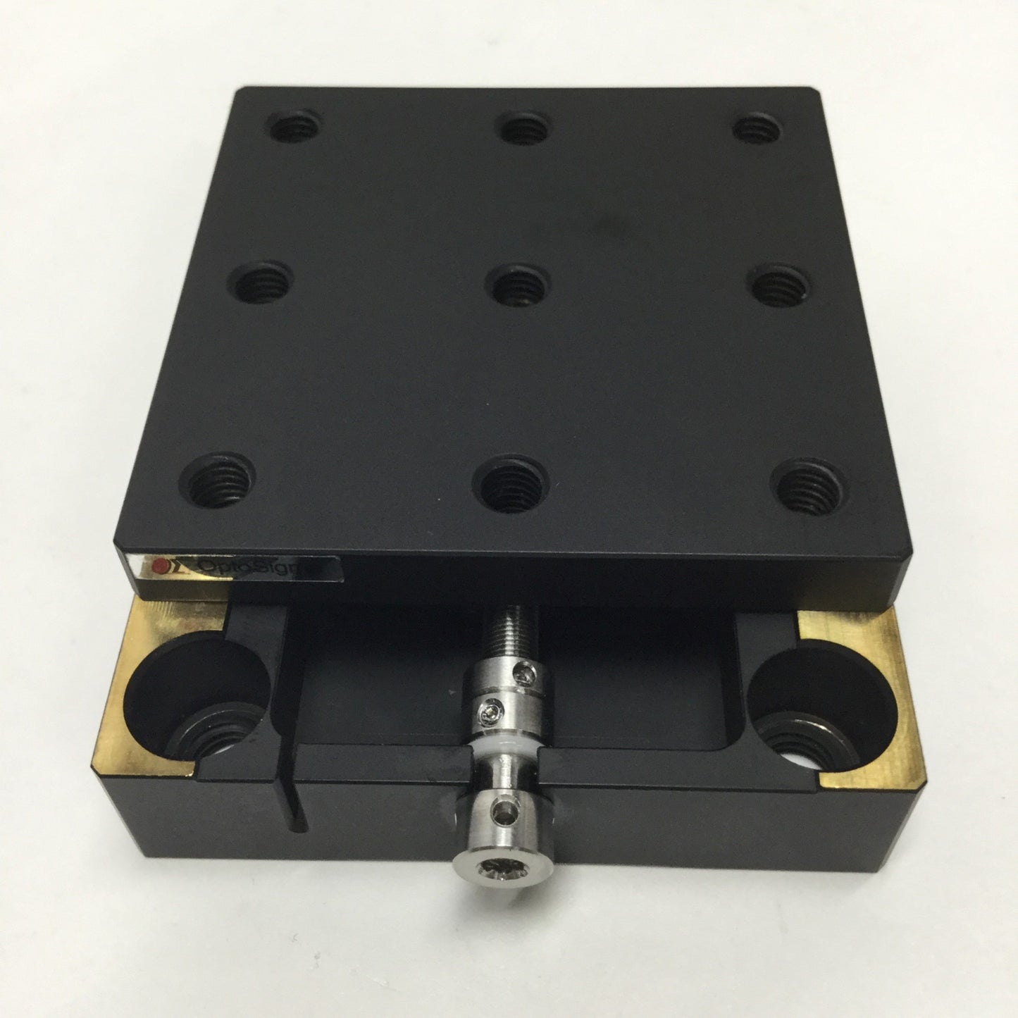 Used OptoSigma TASB-651-M6 Linear Dovetail Stage, X-Axis, 25mm Travel, 65mm x 65mm