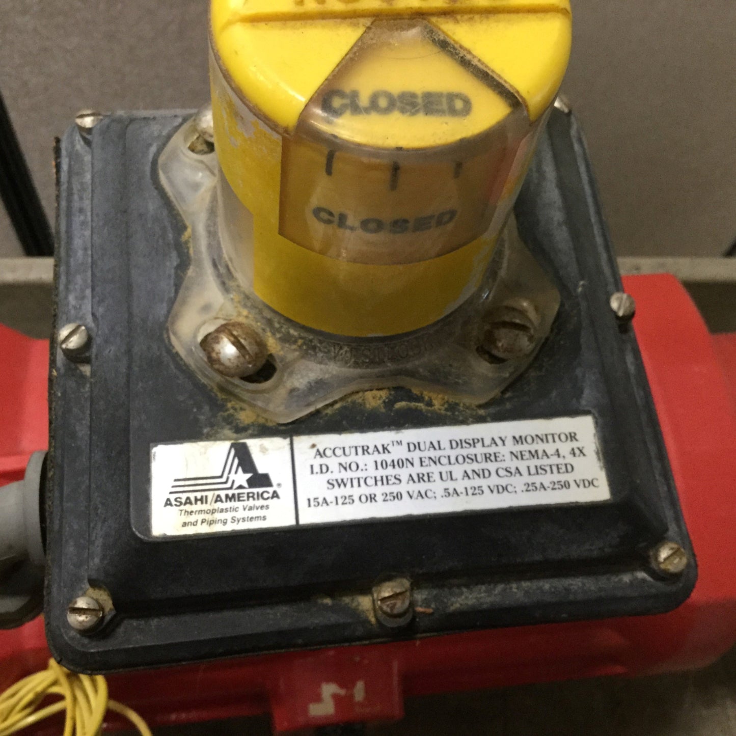 Used Asahi America E79M2PFSNST Pneumatic Actuator Spring Return 1040N Display Monitor