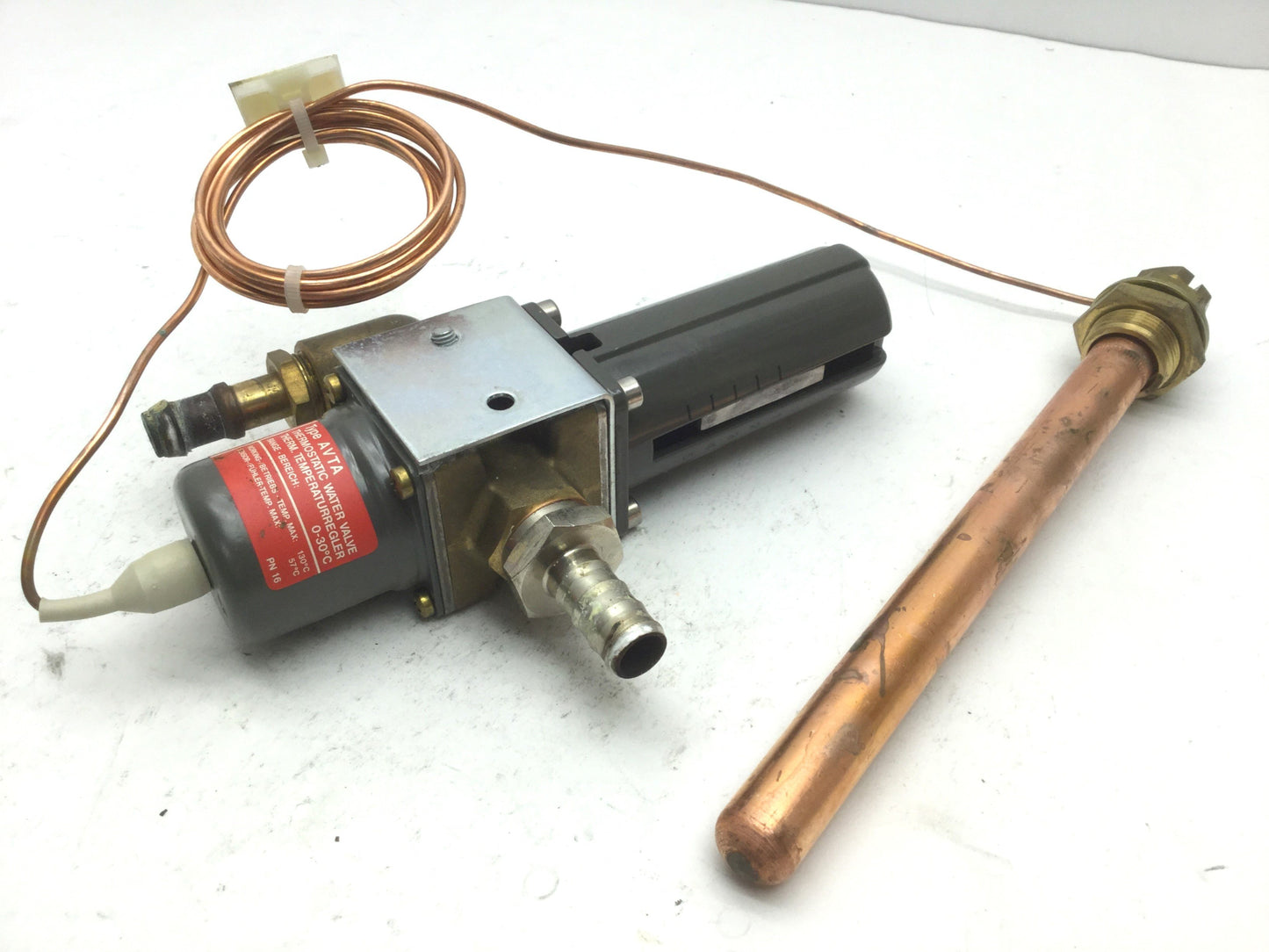 Used Danfoss AVTA Thermostatic Water Valve, Temp Range: 0-30°C Max Temp: 130°C