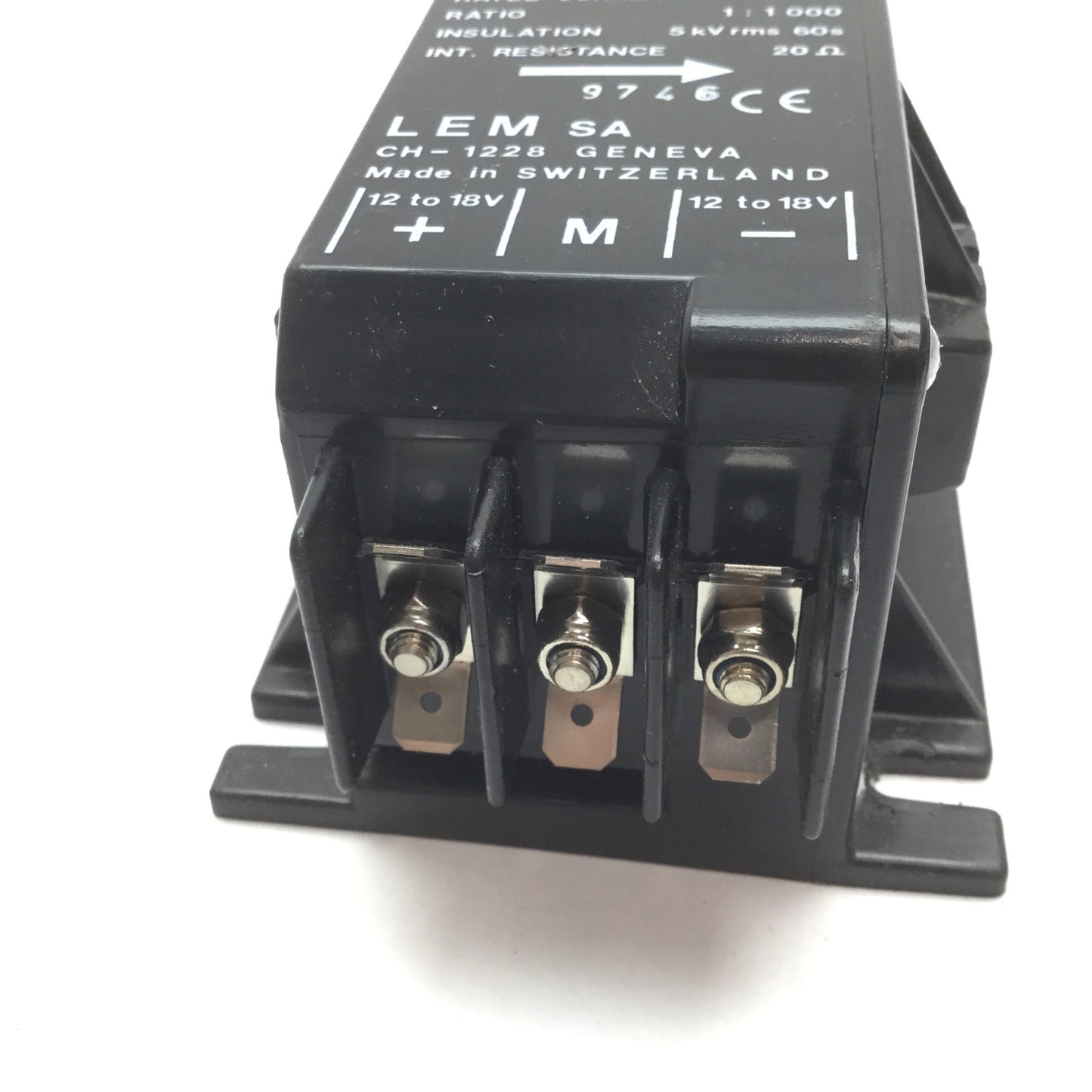 Used LEM LA 200-S Current Transducer, 200A, 1:1000 Ratio, 22 Ohm Internal Resistance
