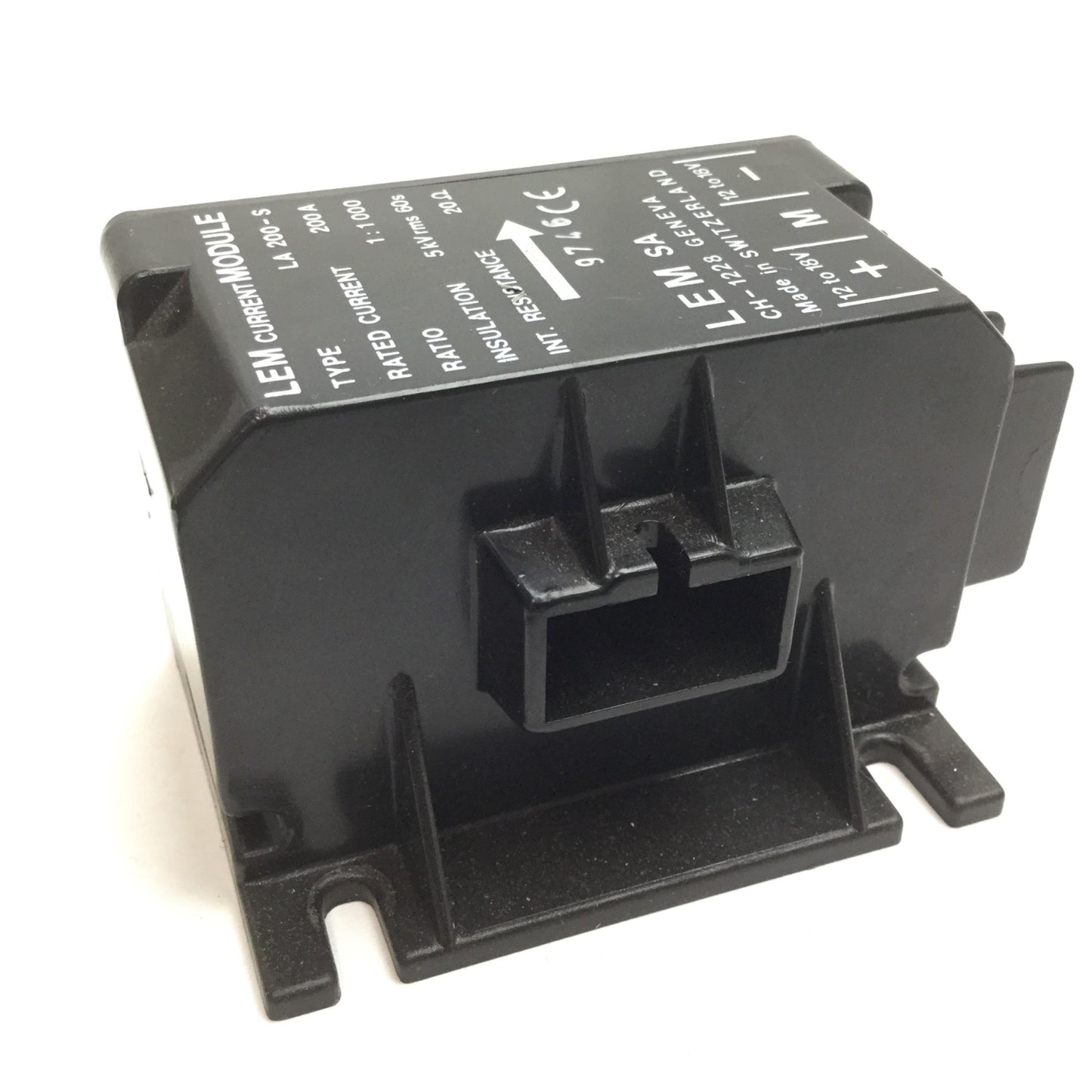 Used LEM LA 200-S Current Transducer, 200A, 1:1000 Ratio, 22 Ohm Internal Resistance
