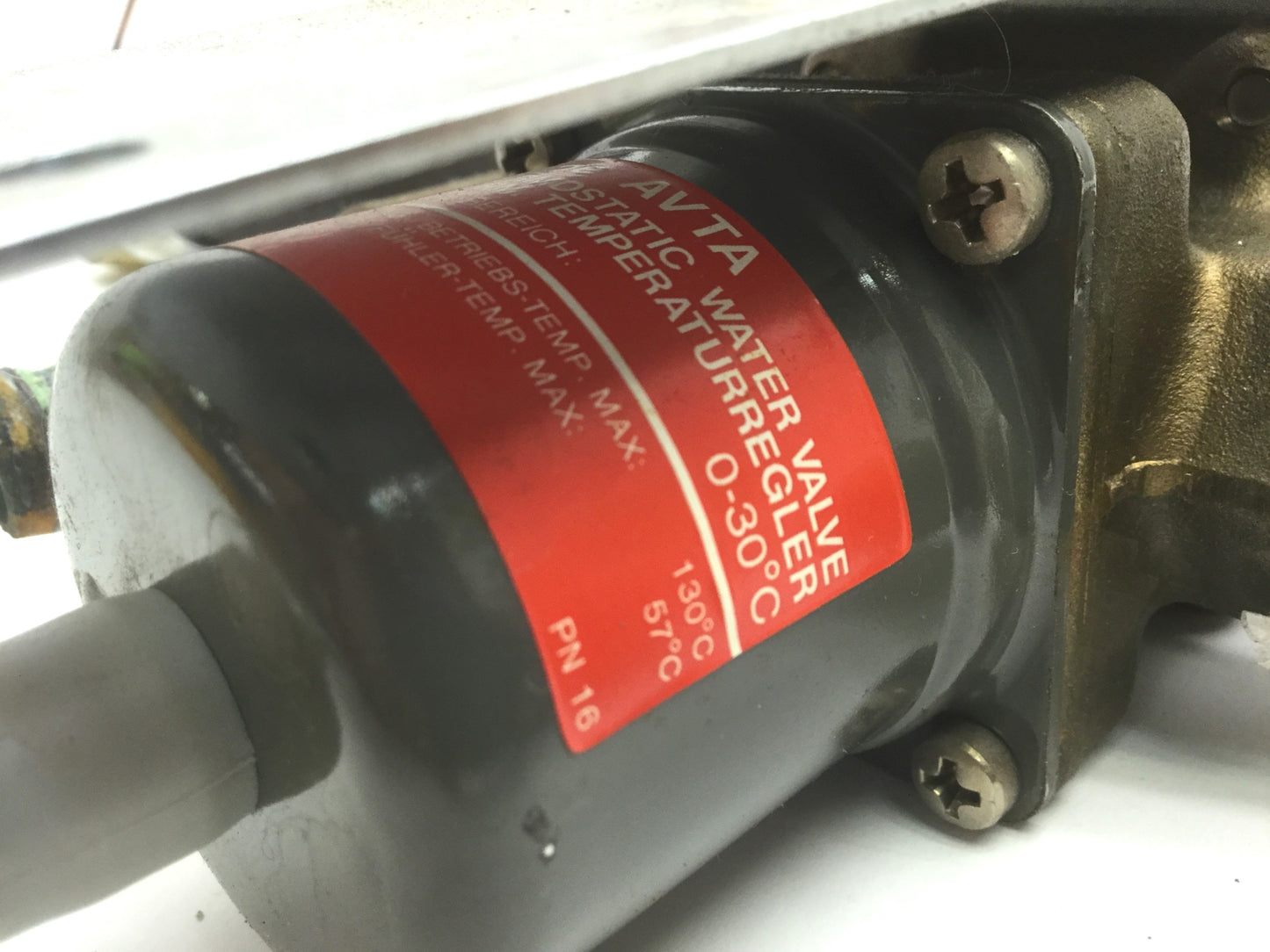 Used Danfoss AVTA Thermostatic Water Valve, Range: 0-30°C, Max Temp: 130°C