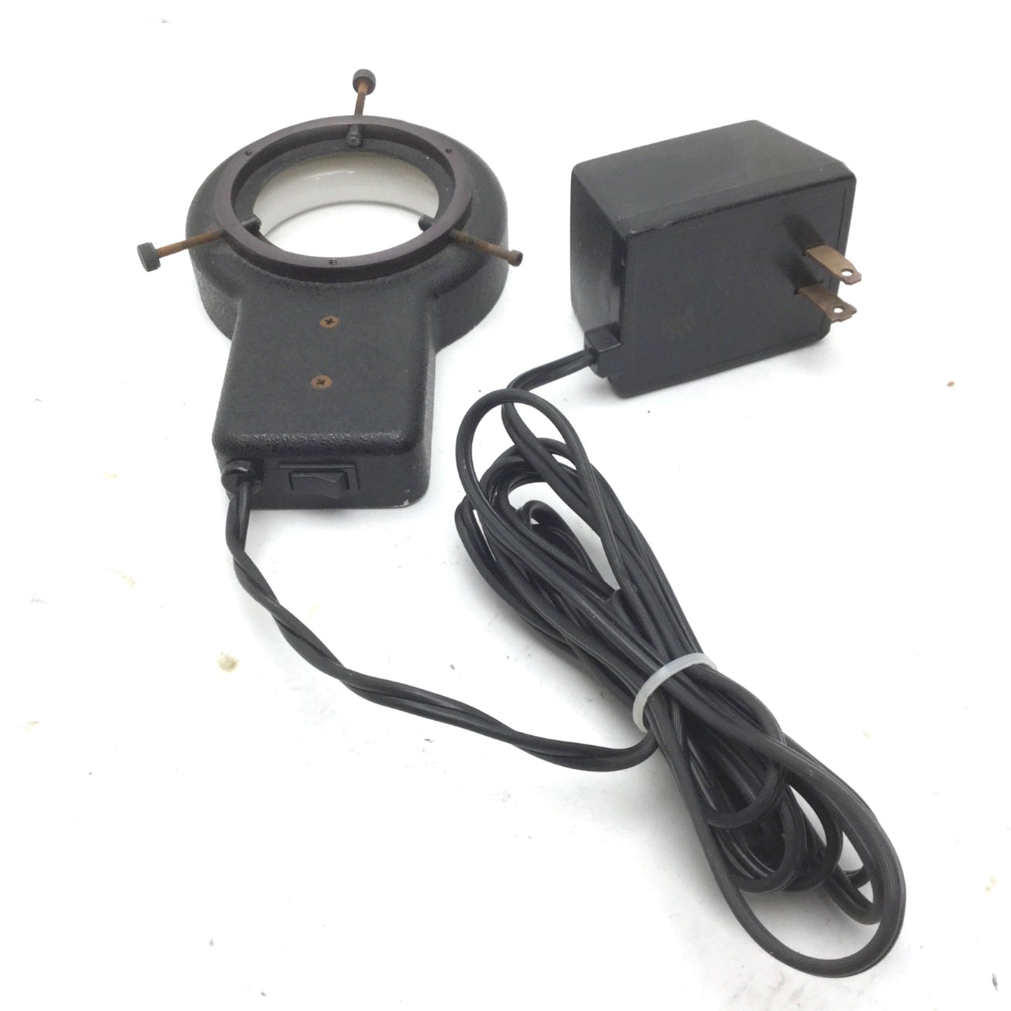 Used Techni-Quip Techni Light T-Q/TL-2 Microscope Ring Illuminator, 115VAC, Black