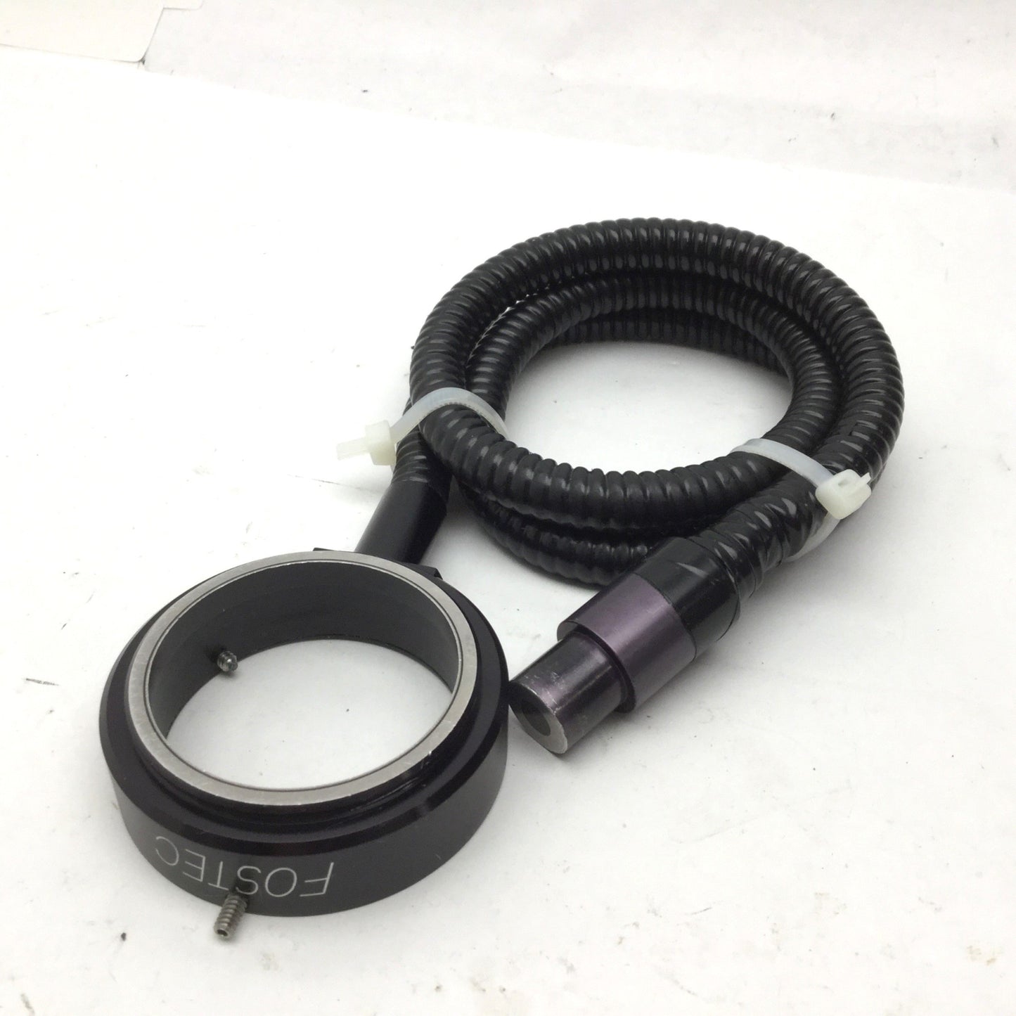 Used Fostec Fiber Optic Light Ring ID 2", 5/8" Input, L: 34", *Taped Up Still Works*