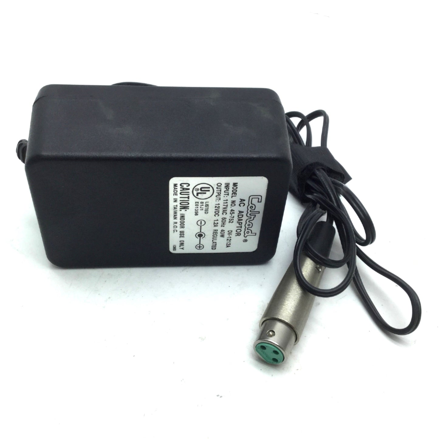 Used Calrad 45-752 Camera Power Supply Adapter 12VDC 1.2A XLR 3-Pin for Sony