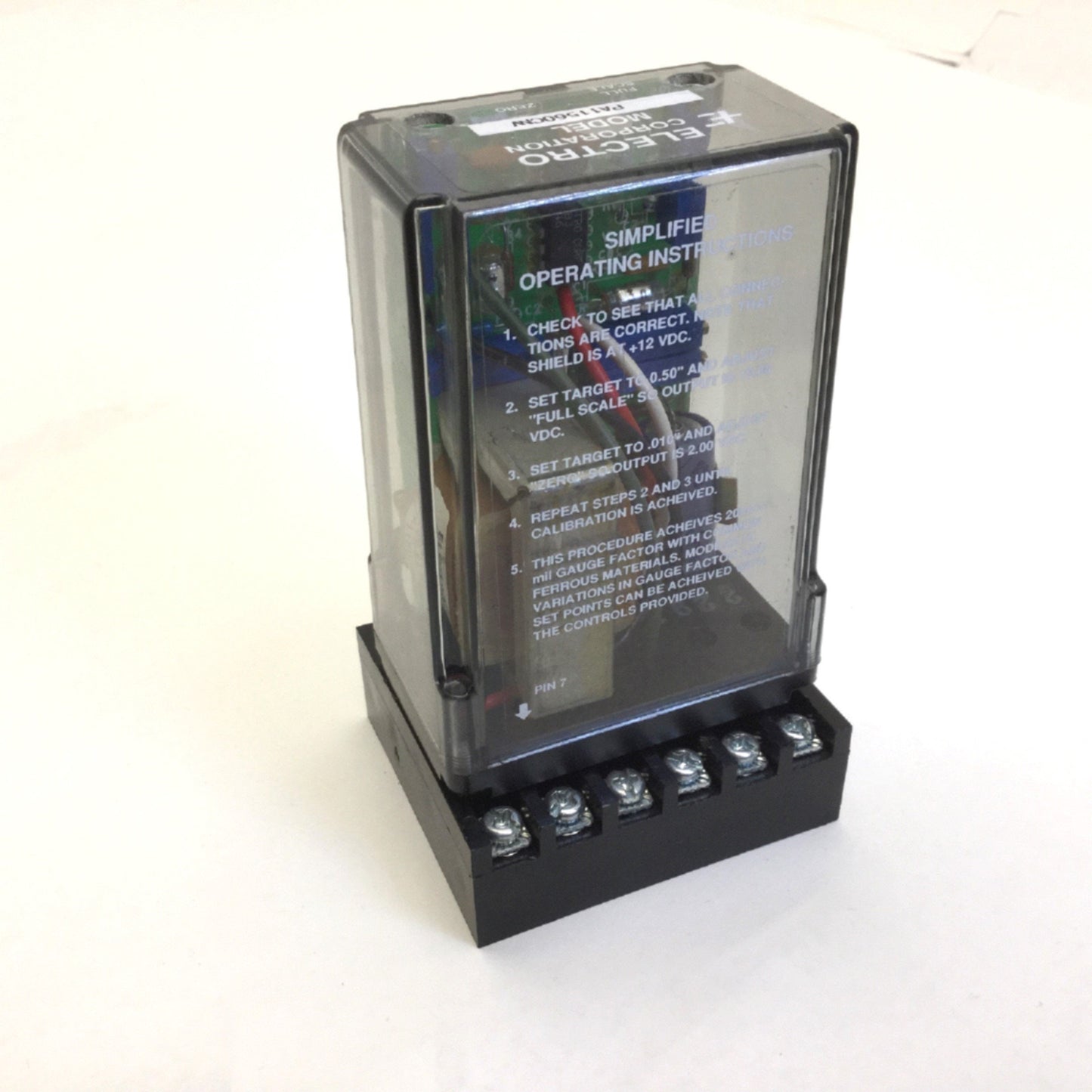 Used Electro Corp PA11560CNV Transducer, Output: 0-10V @ 1mA, Input: 115VAC, 50/60Hz